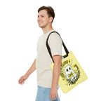 Leaf Me Alone Tote Bag, Cute Ghost Boundaries Bag, Funny Autumn Halloween Tote