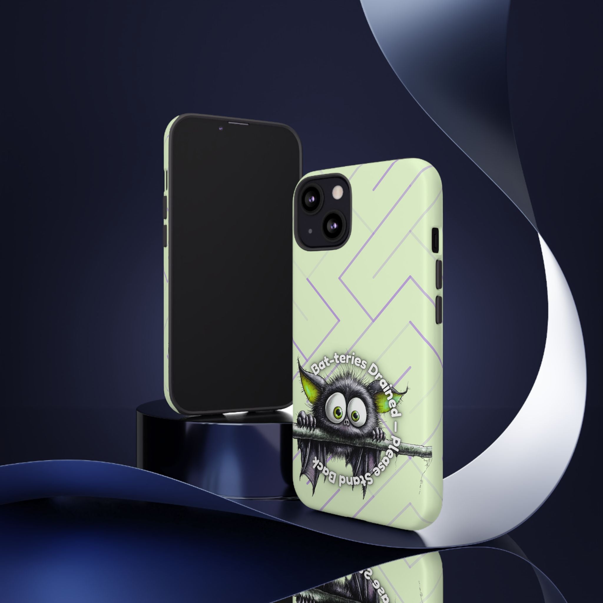 Bat-teries Drained Phone Case – Quirky Bat