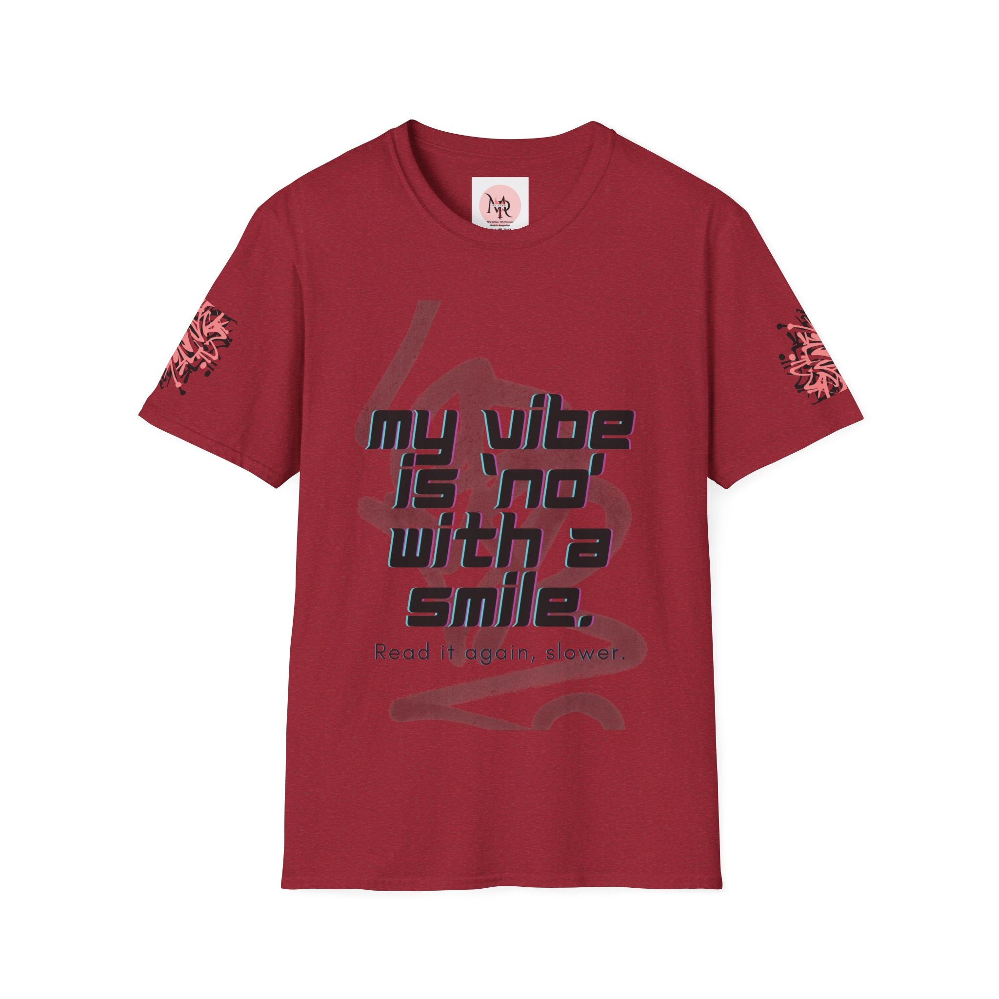 Graffiti Quote Tee – Bold Monochrome