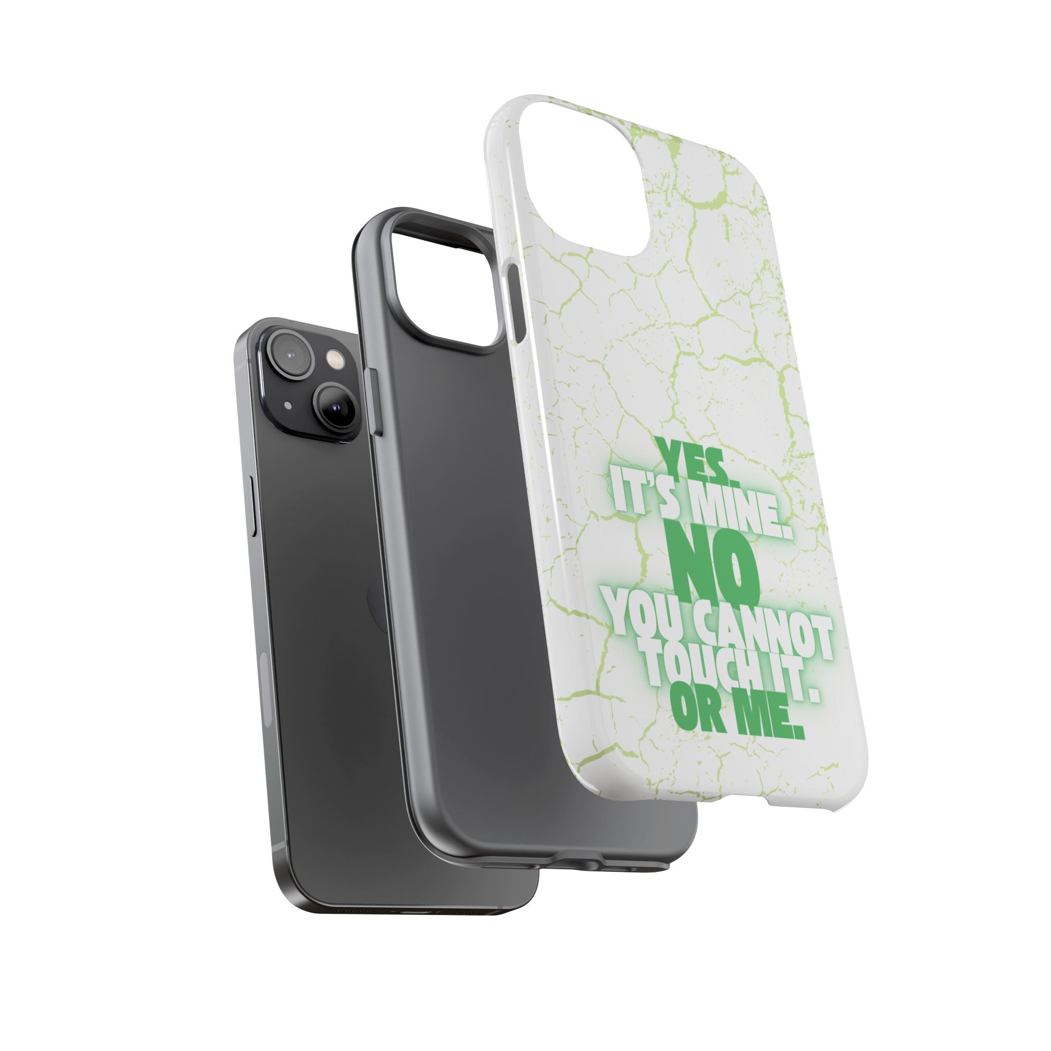 Sassy Quote Marble Crack Phone Case