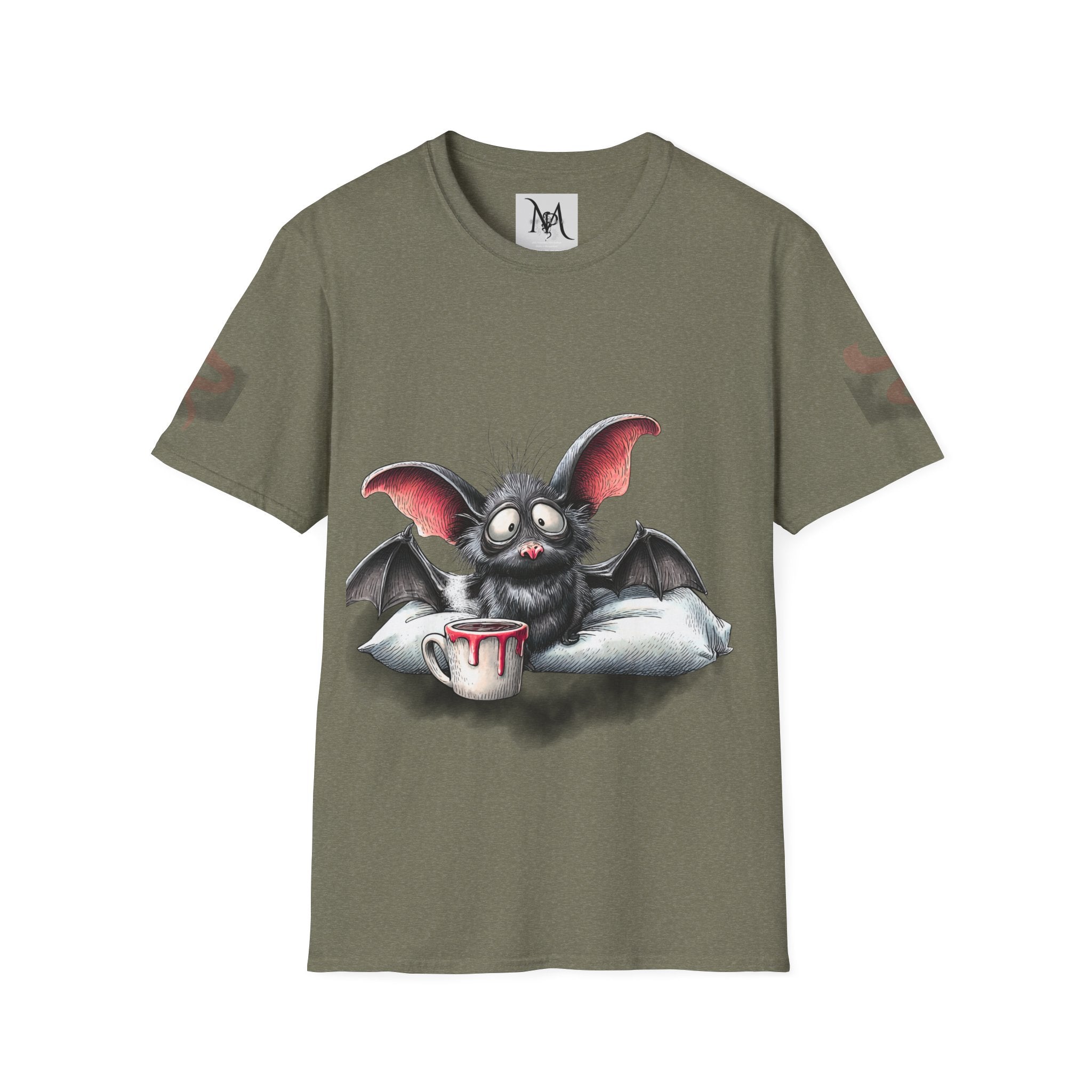 Bat-teries Drained – Cute and Funny Bat T-Shirt