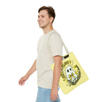 Leaf Me Alone Tote Bag, Cute Ghost Boundaries Bag, Funny Autumn Halloween Tote