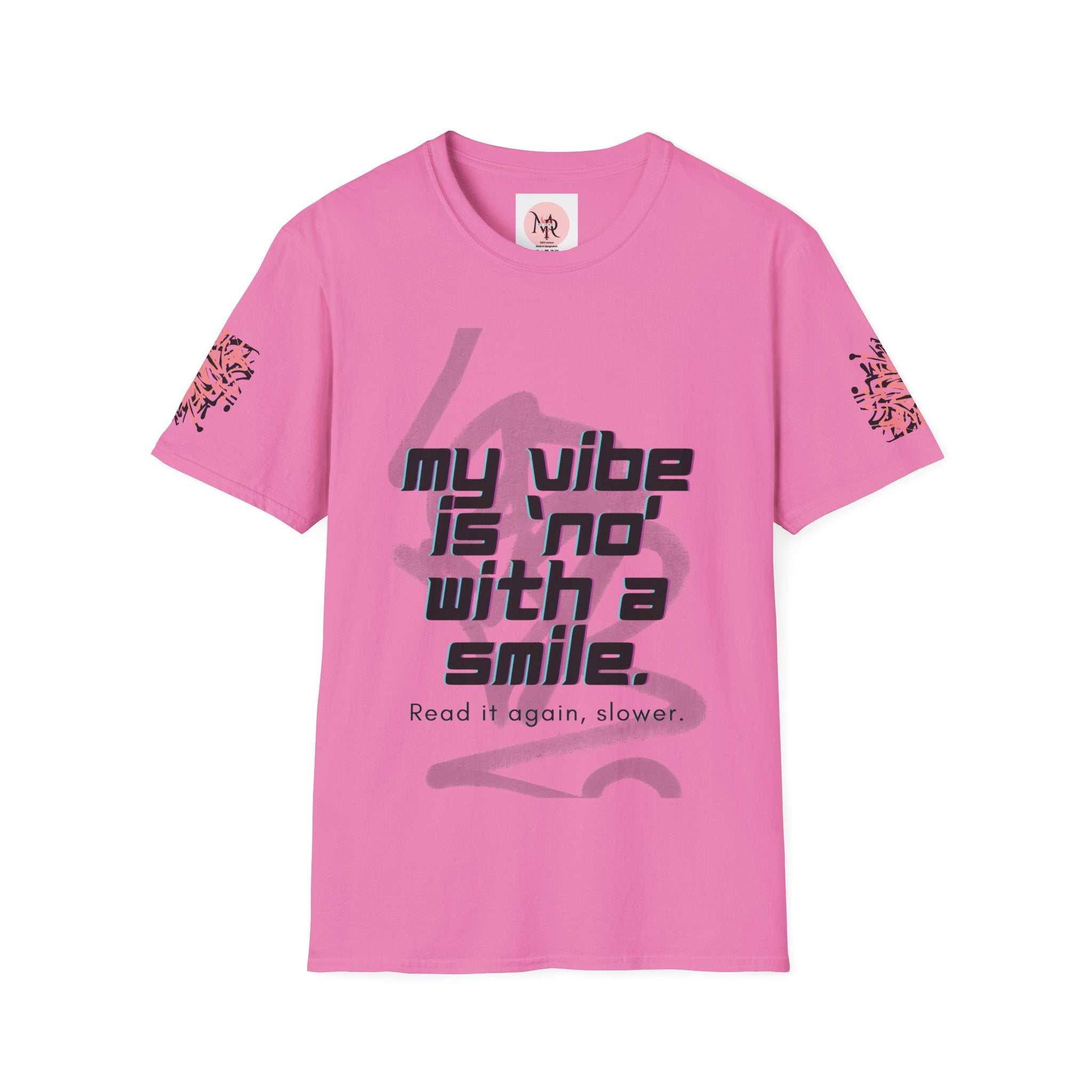 Graffiti Quote Tee – Bold Monochrome