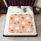 Boo-tiful Ghost Sherpa Blanket – Soft & Seasonal