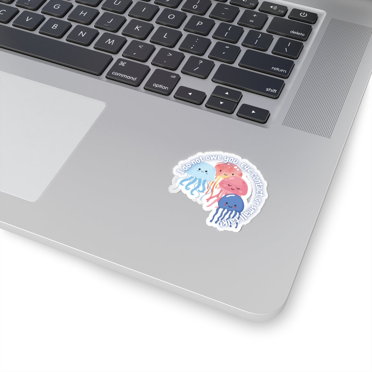 No Eye Contact Jellyfish Sticker