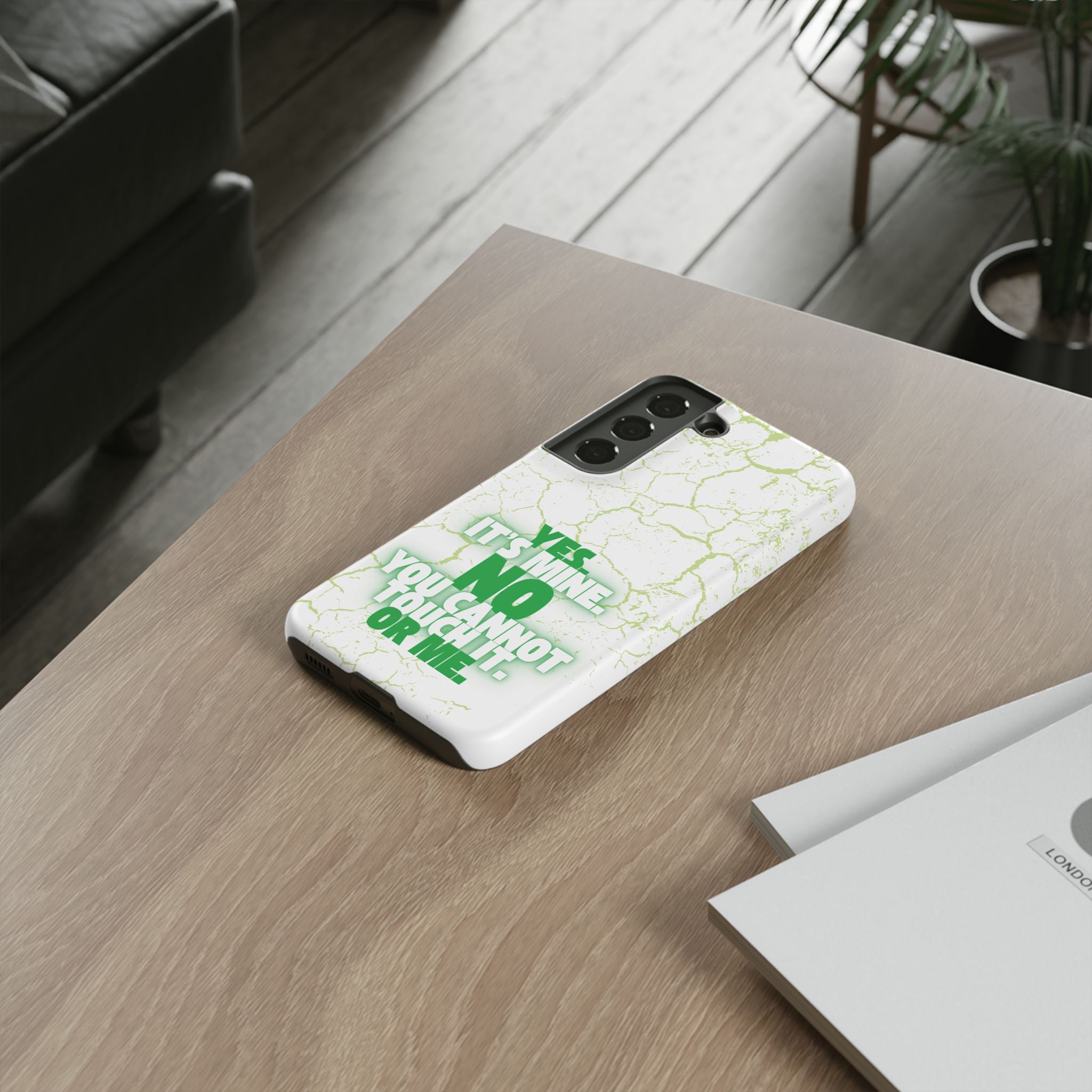 Sassy Quote Marble Crack Phone Case
