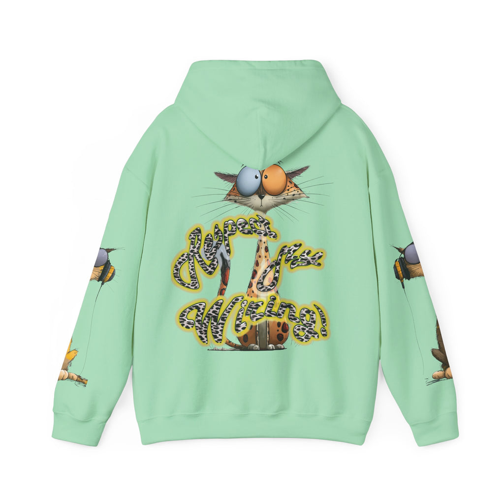 Respect My Wiring Hoodie-Cat Graphic Sweatshirt