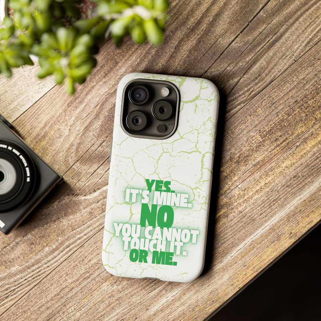 Sassy Quote Marble Crack Phone Case