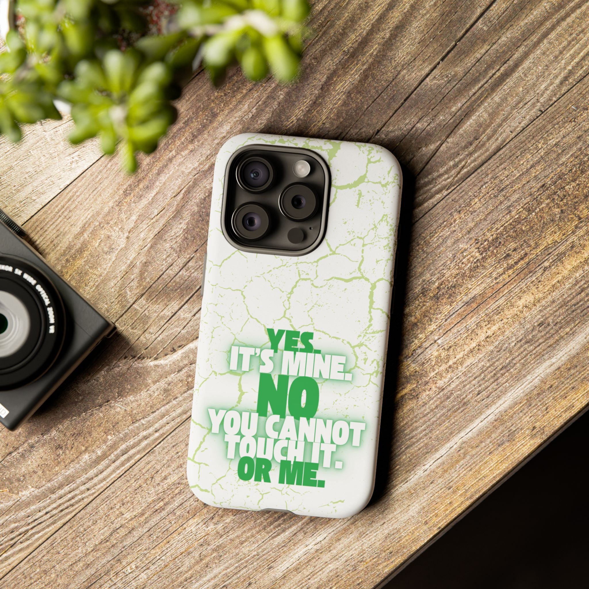 Sassy Quote Marble Crack Phone Case