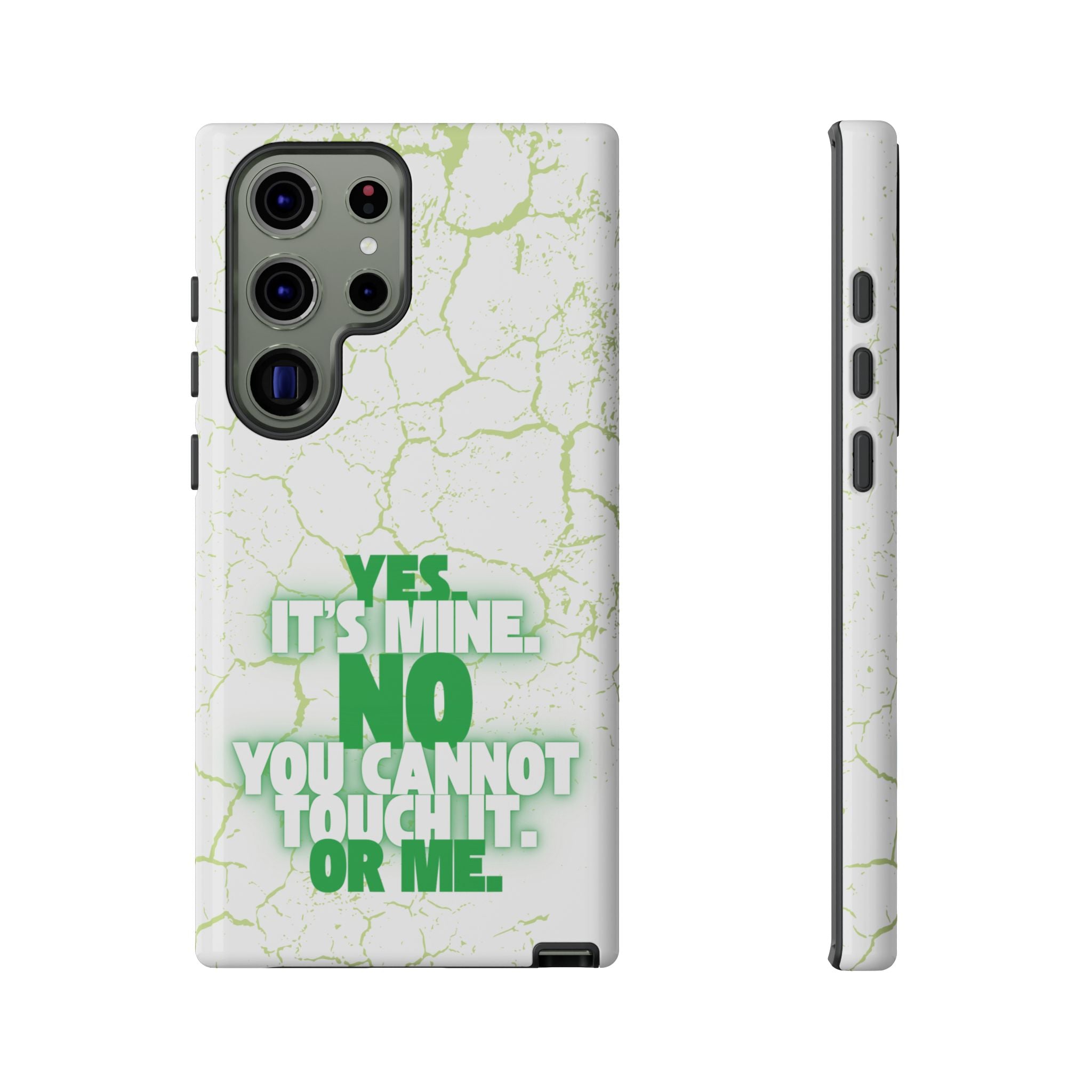 Sassy Quote Marble Crack Phone Case