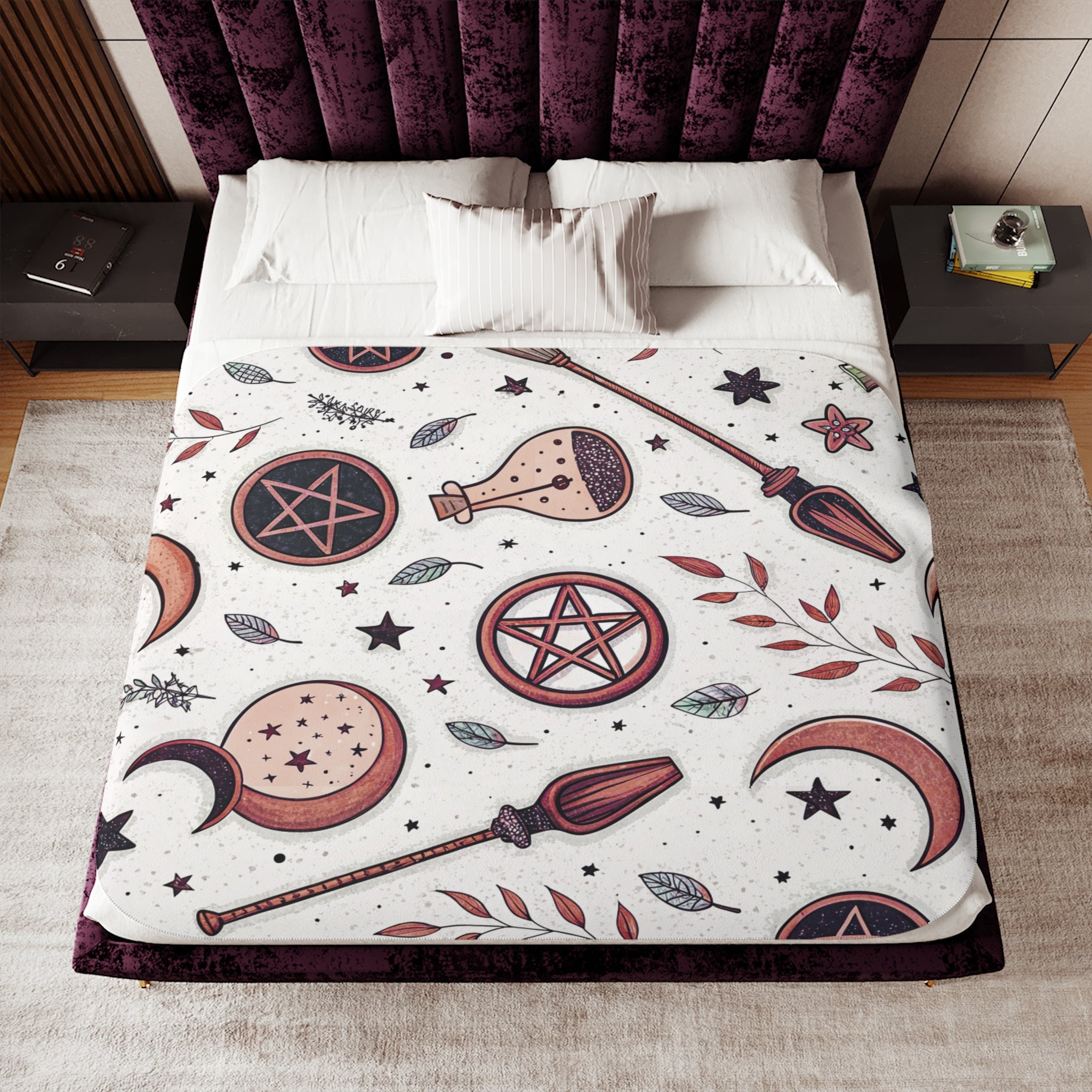 Spellbound Nights Sherpa Blanket – Occult & Cozy