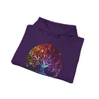 Unapologetically Neurodivergent Hoodie-Holographic Crystal Tree Design, Bold Identity Statement