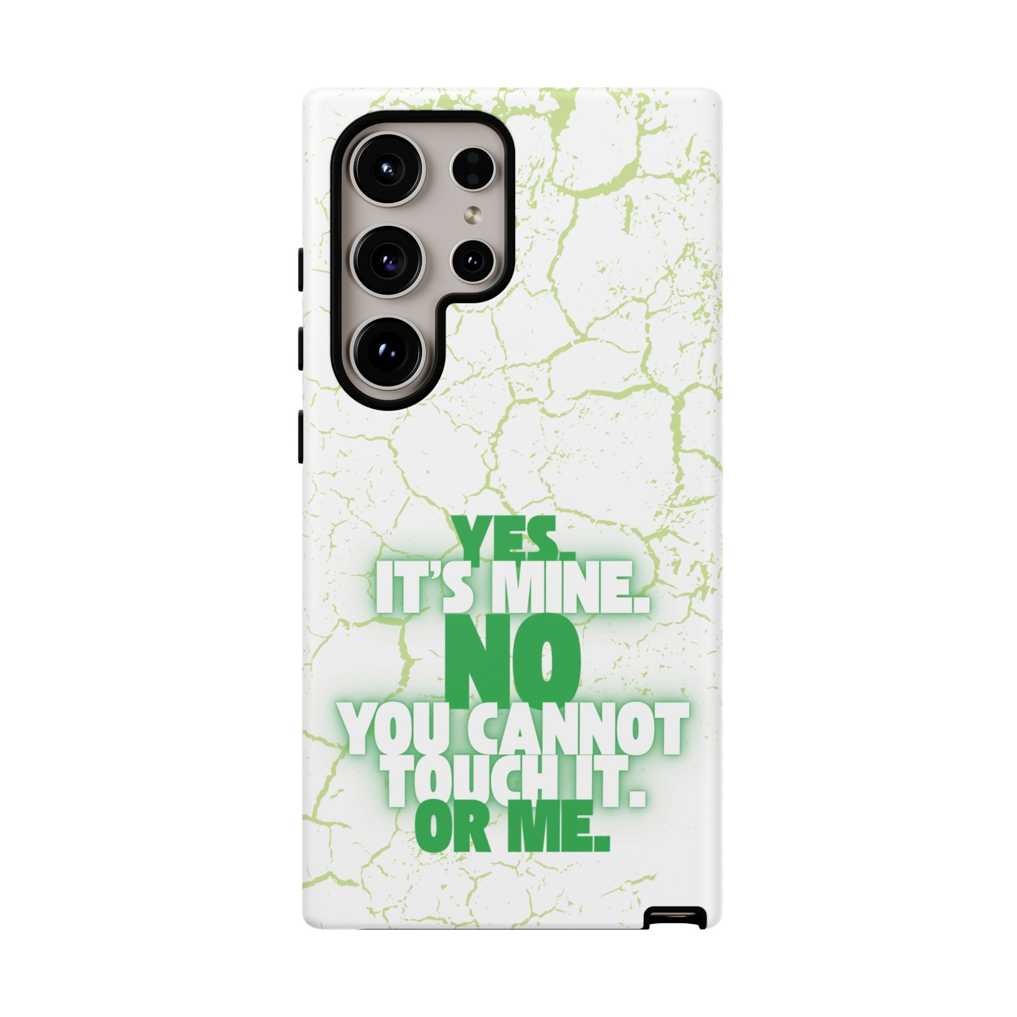 Sassy Quote Marble Crack Phone Case