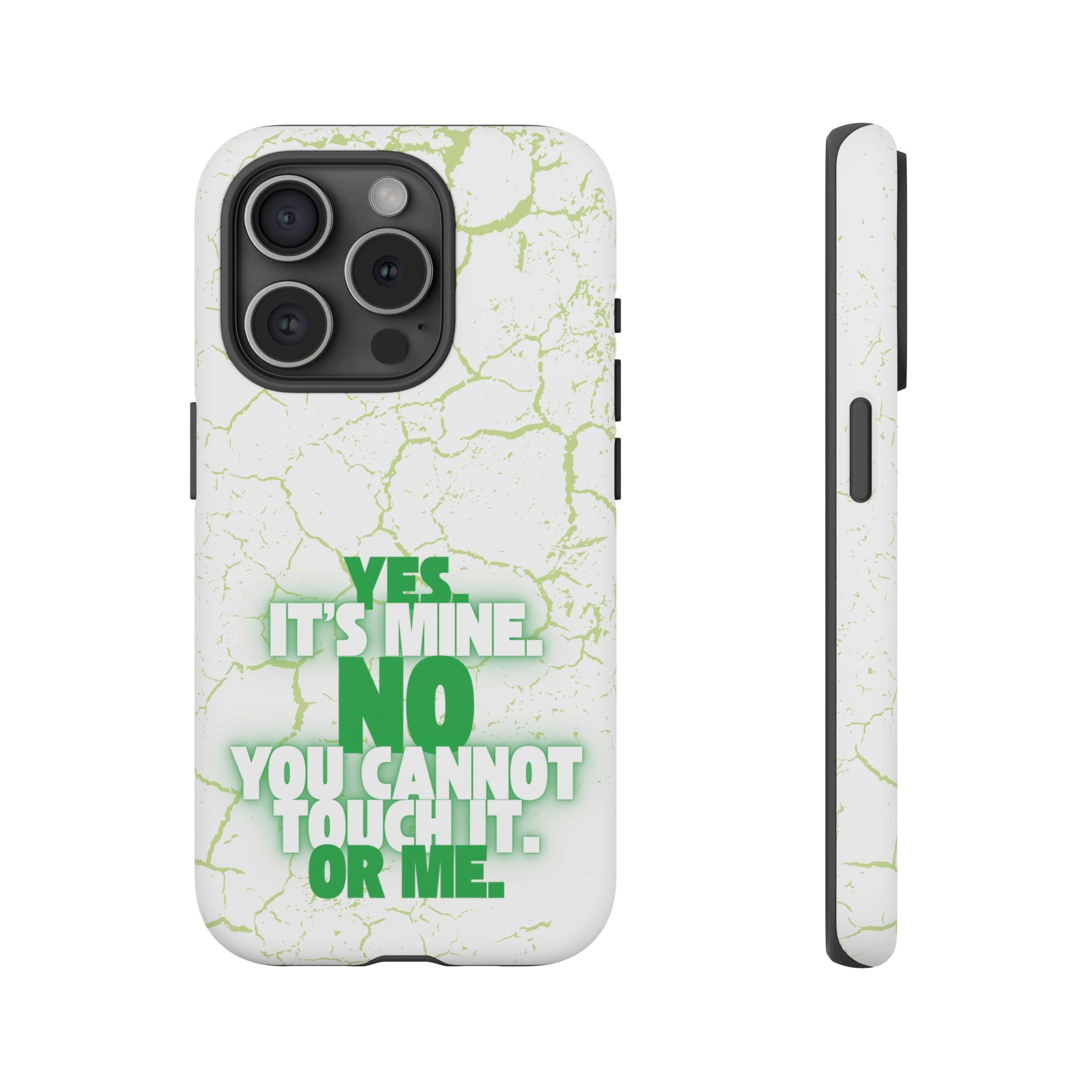 Sassy Quote Marble Crack Phone Case