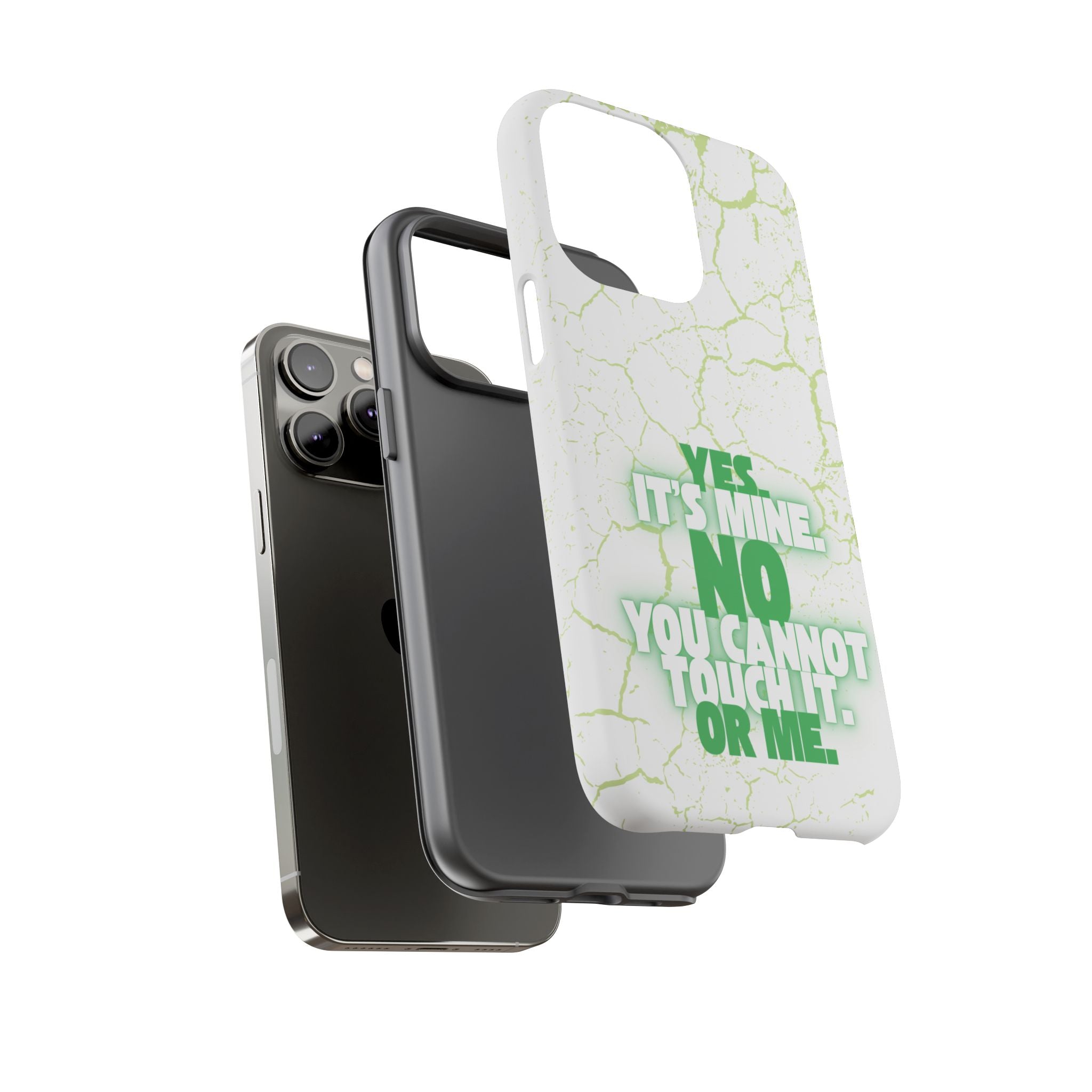 Sassy Quote Marble Crack Phone Case