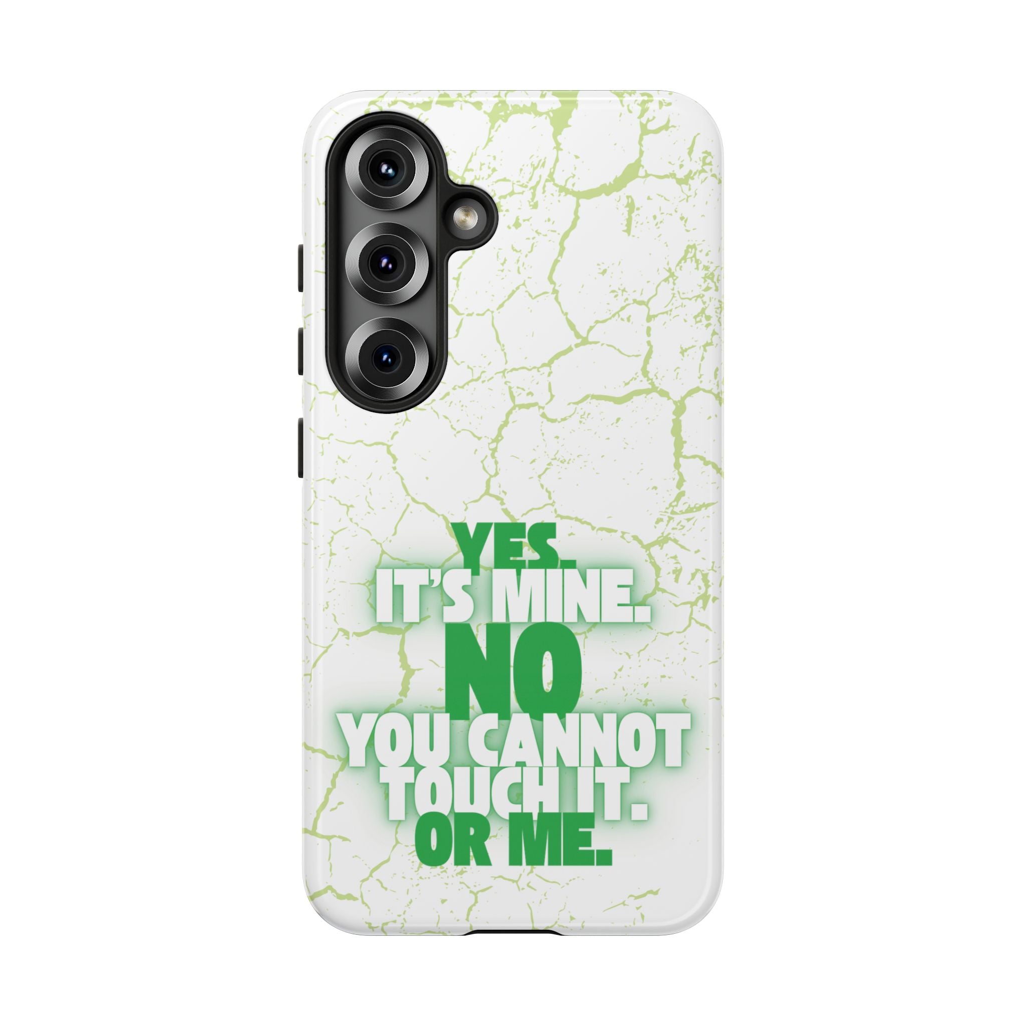 Sassy Quote Marble Crack Phone Case