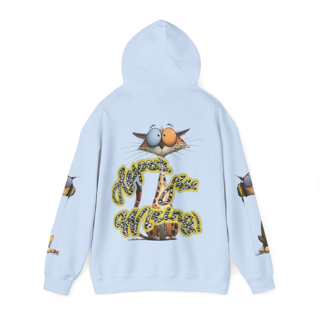 Respect My Wiring Hoodie-Cat Graphic Sweatshirt