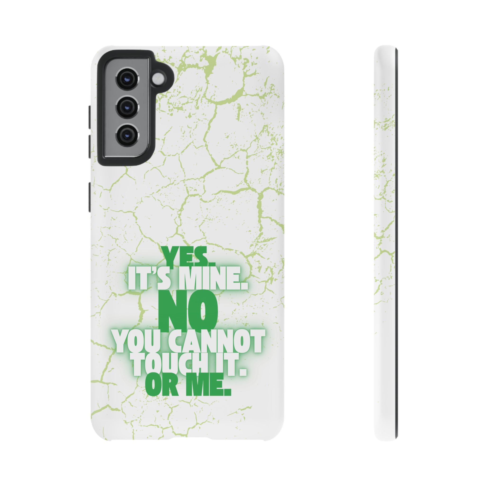 Sassy Quote Marble Crack Phone Case
