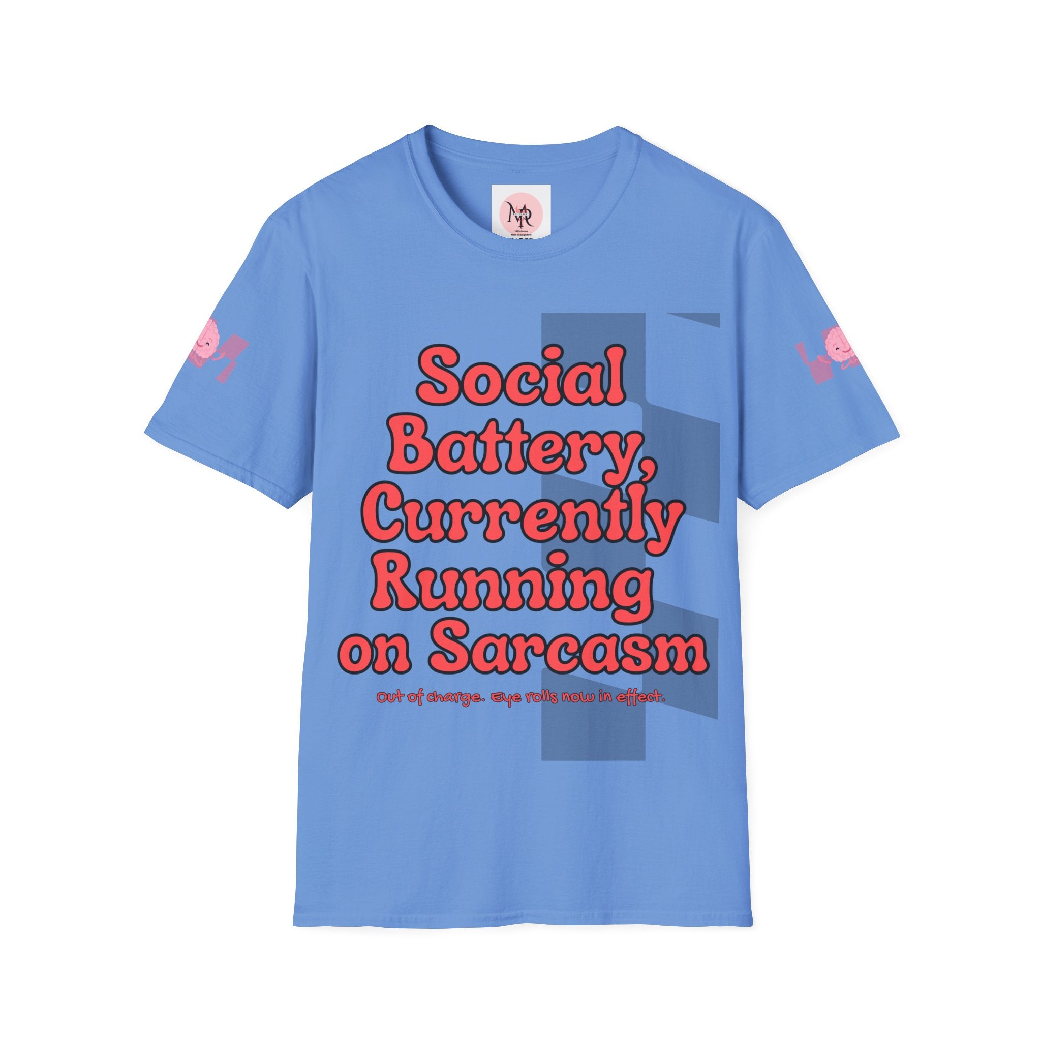 Sarcasm Tee – Social Battery Humour