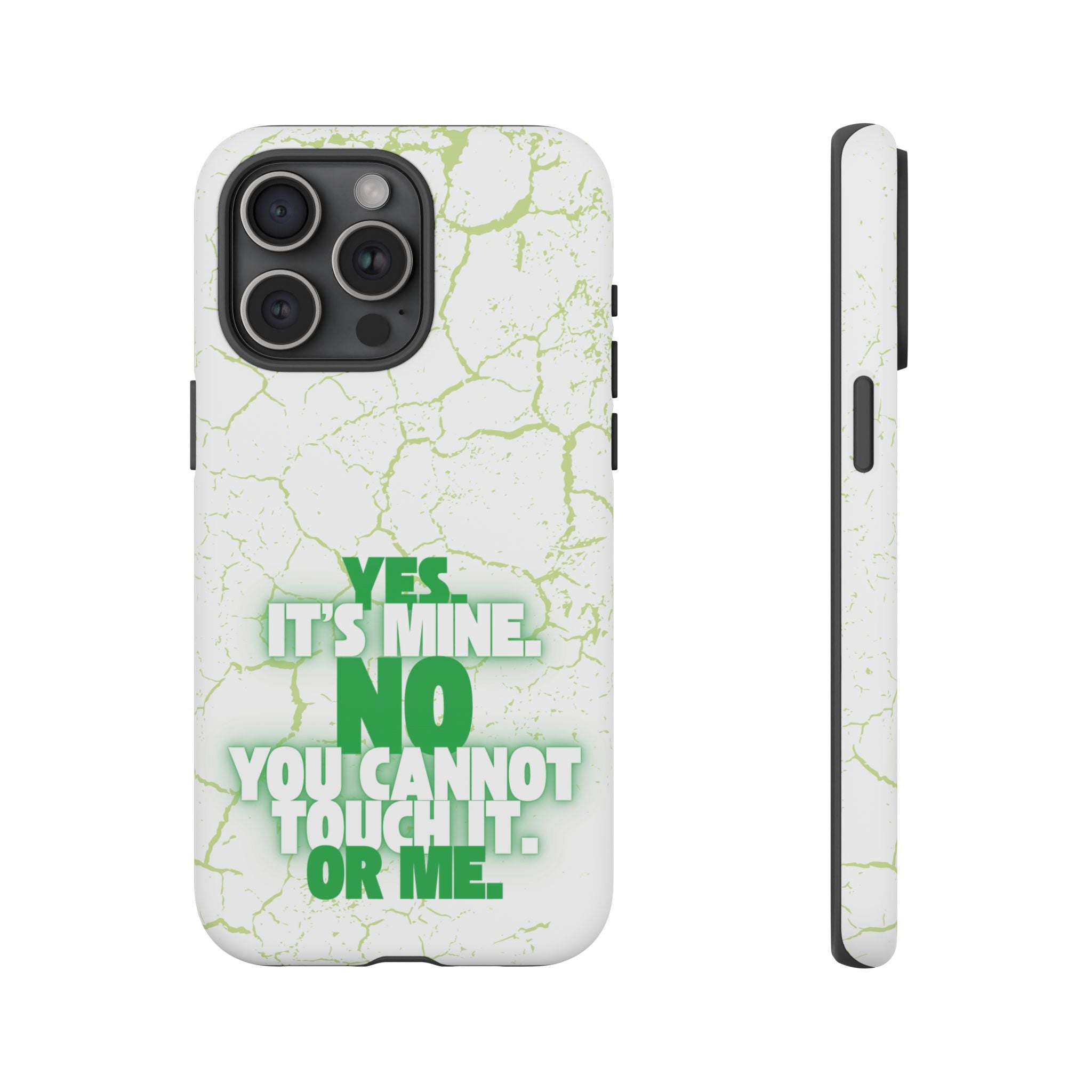 Sassy Quote Marble Crack Phone Case