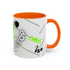 No! Full Stop Mug – Neon Graffiti Bear