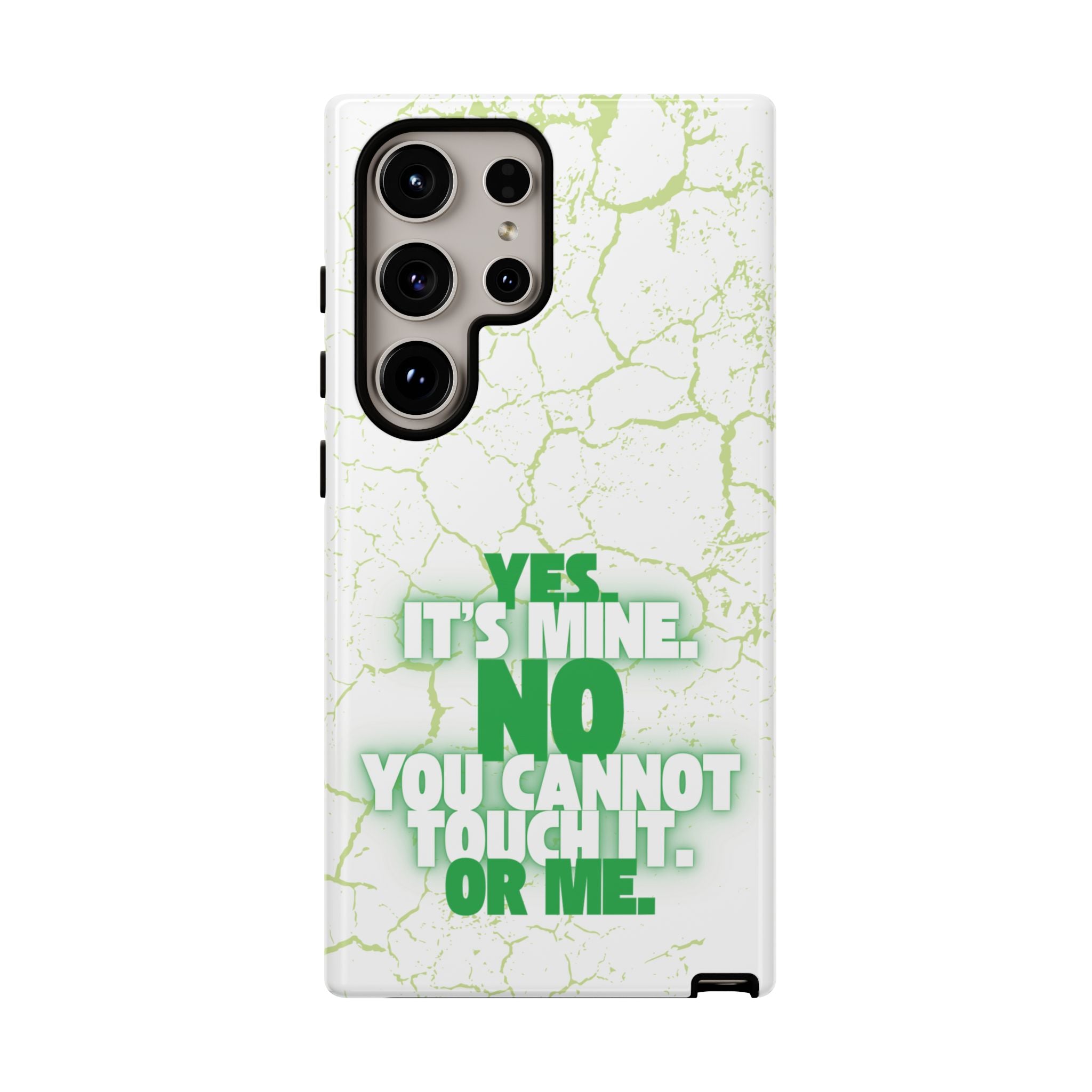 Sassy Quote Marble Crack Phone Case