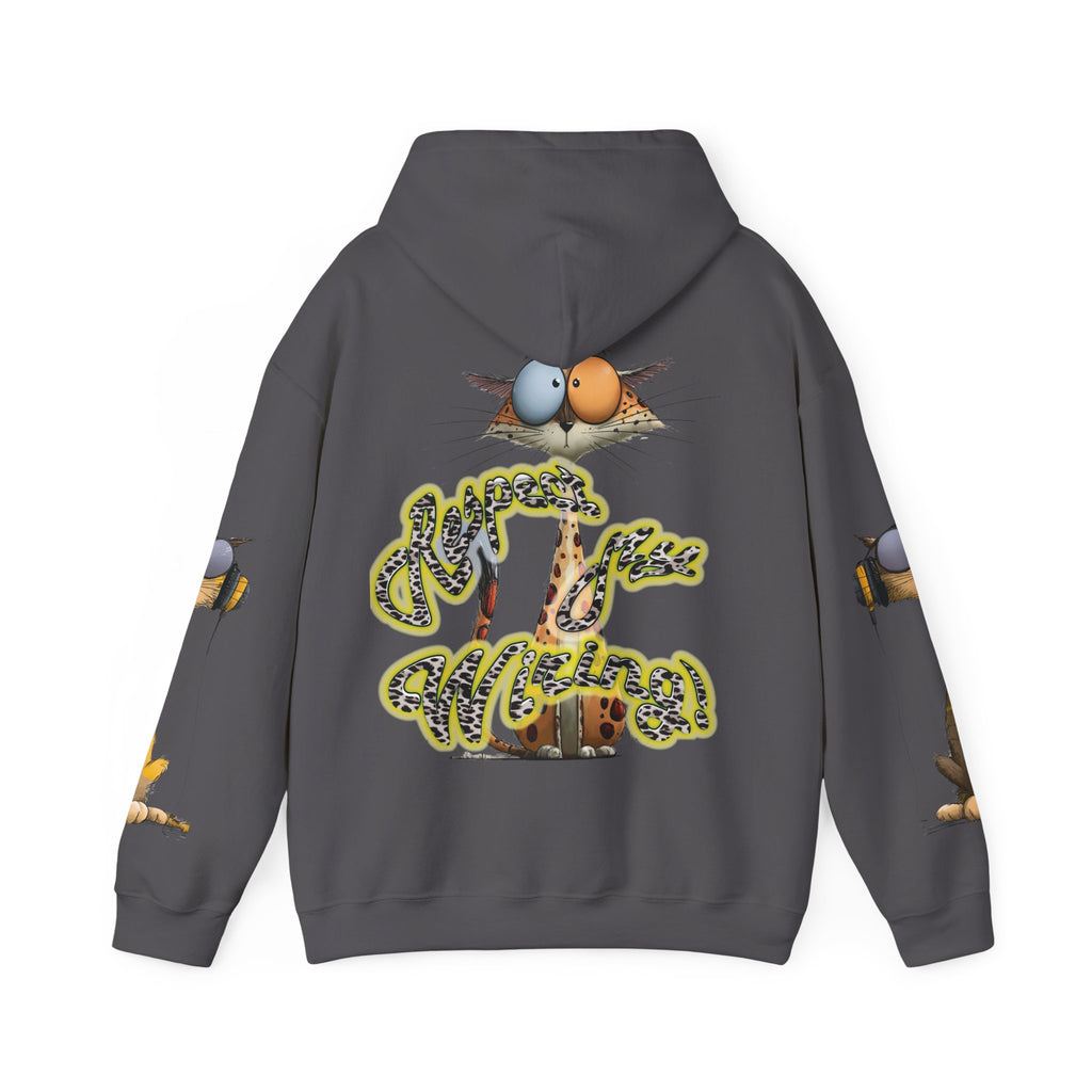 Respect My Wiring Hoodie-Cat Graphic Sweatshirt
