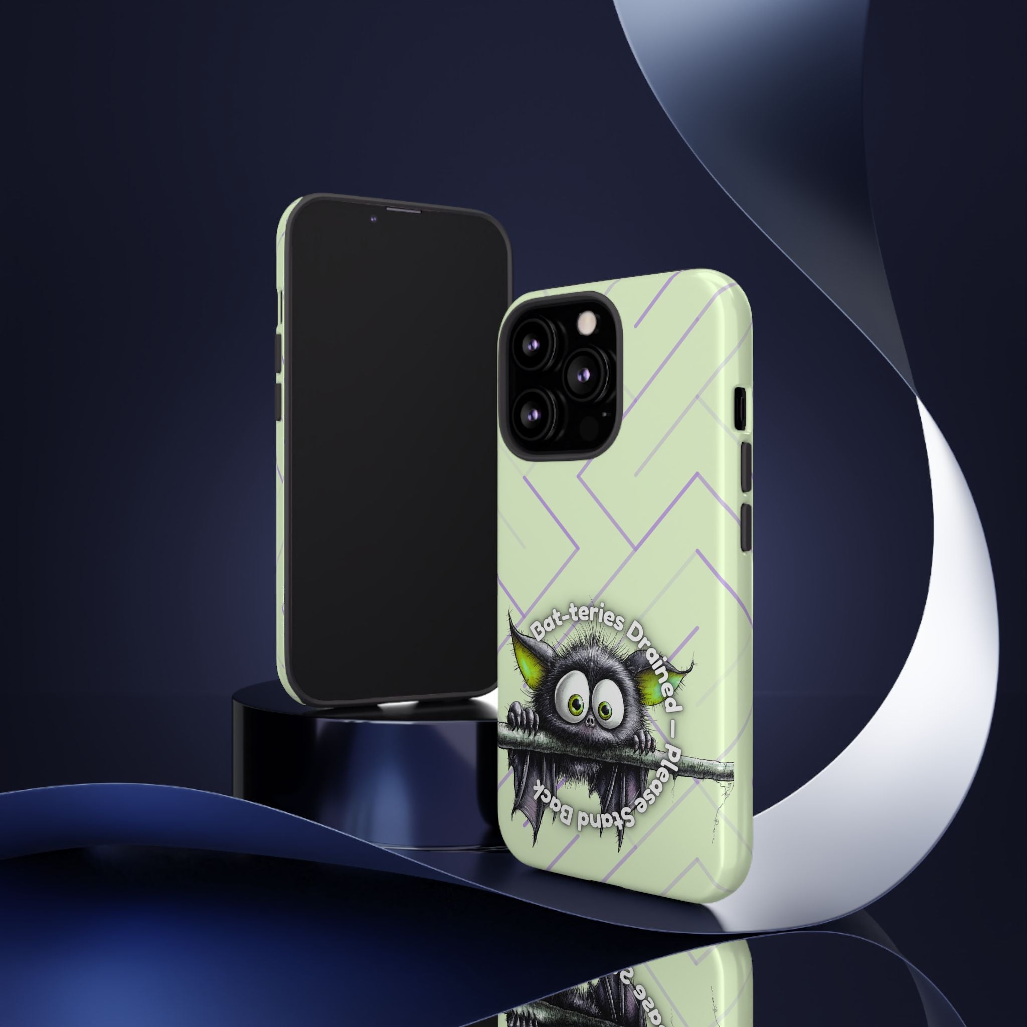 Bat-teries Drained Phone Case – Quirky Bat