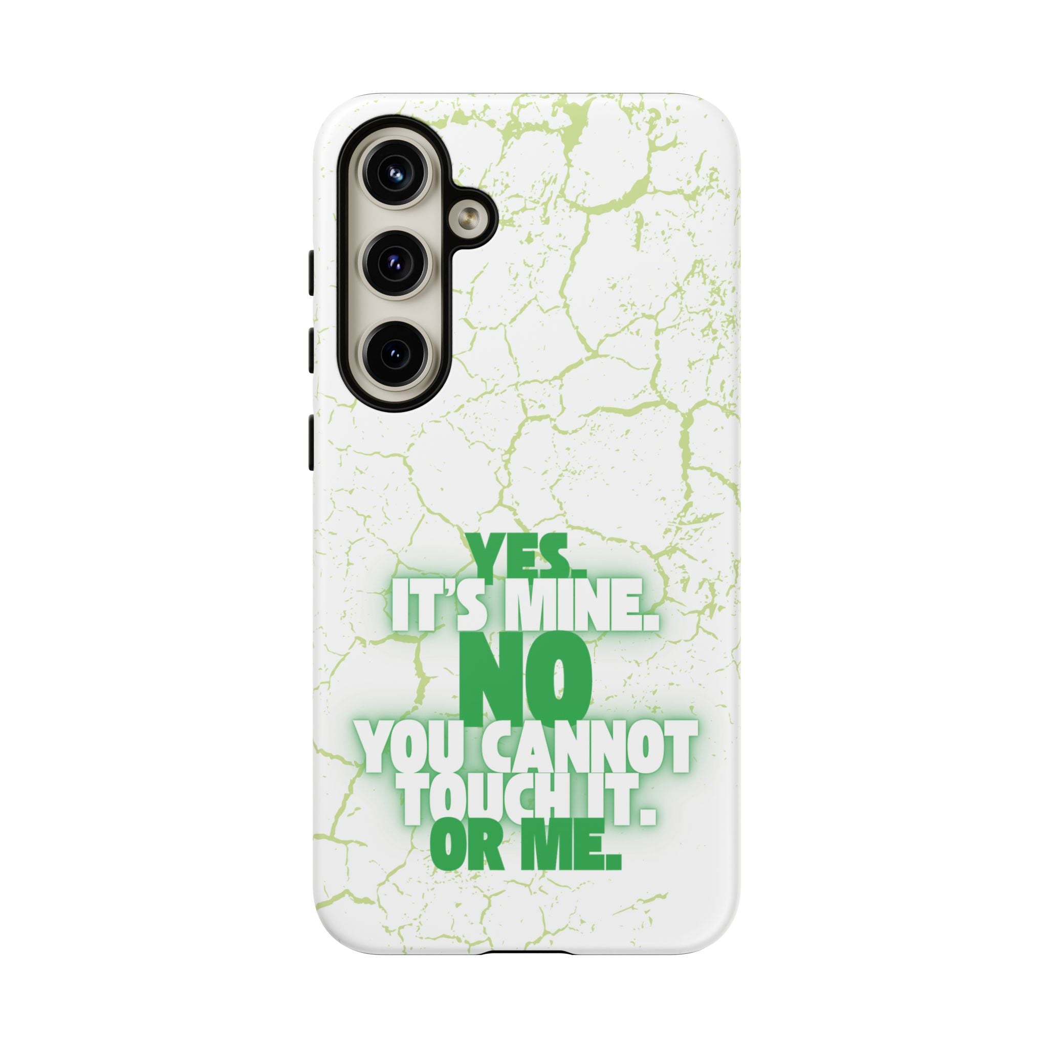 Sassy Quote Marble Crack Phone Case