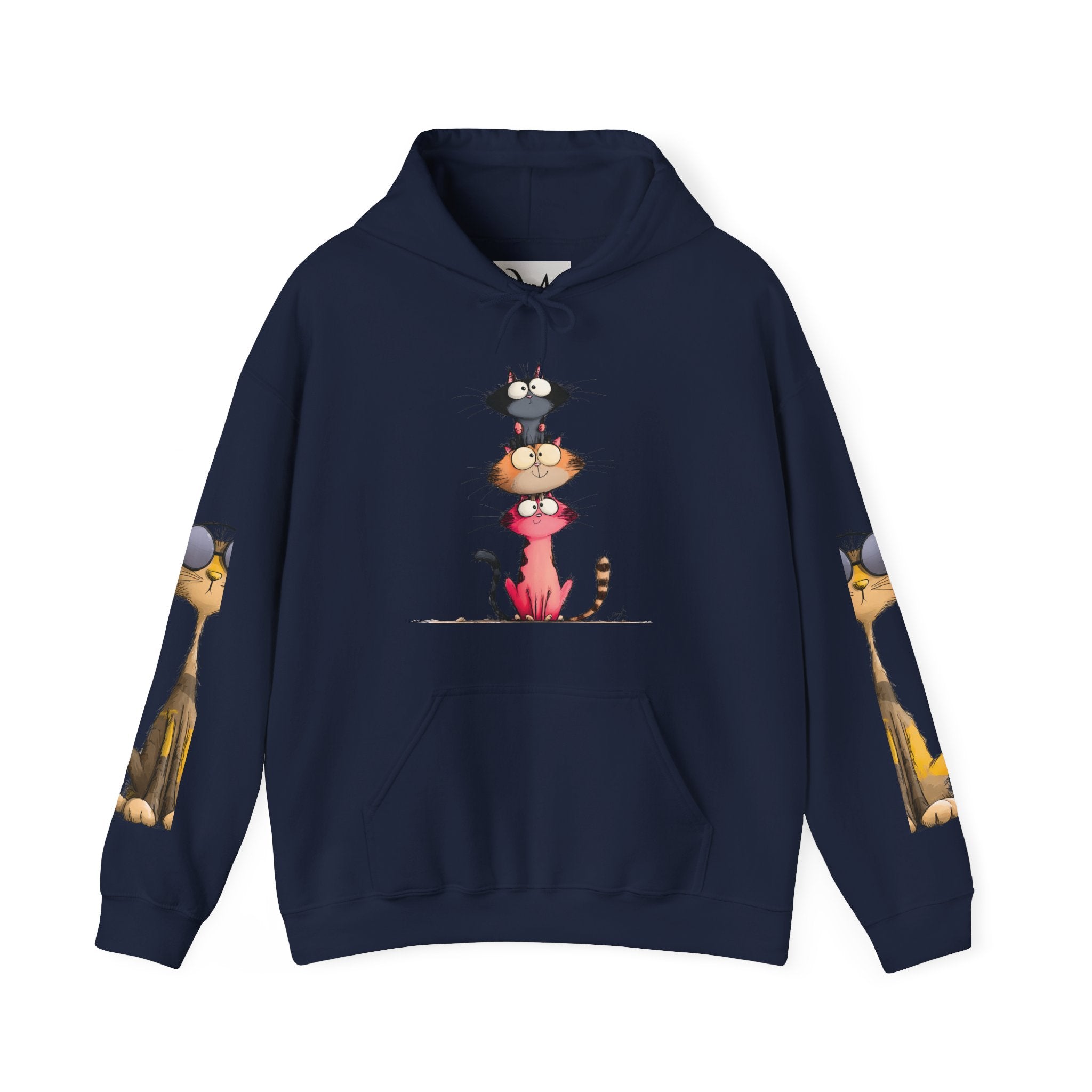 Respect My Wiring Hoodie-Cat Graphic Sweatshirt