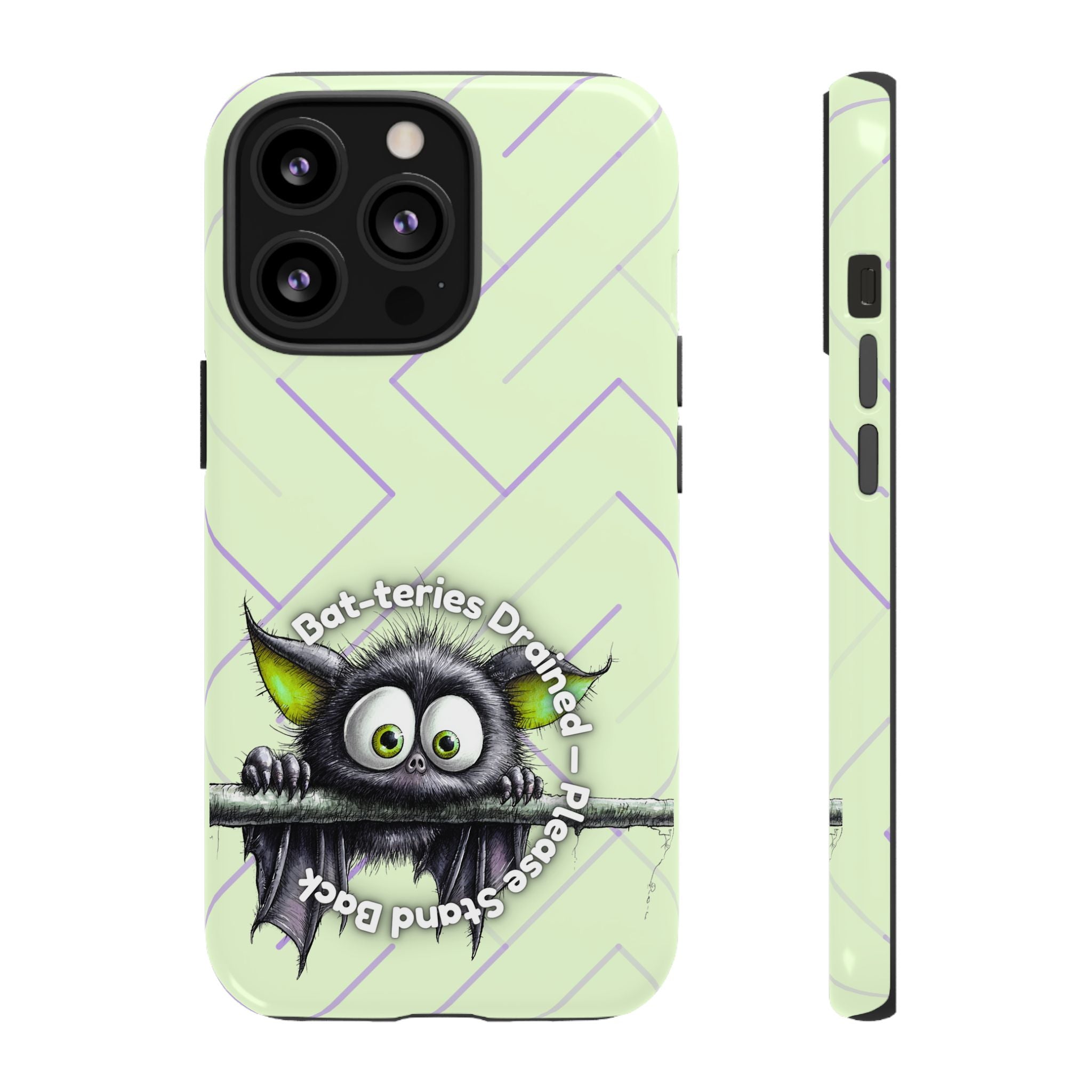 Bat-teries Drained Phone Case – Quirky Bat