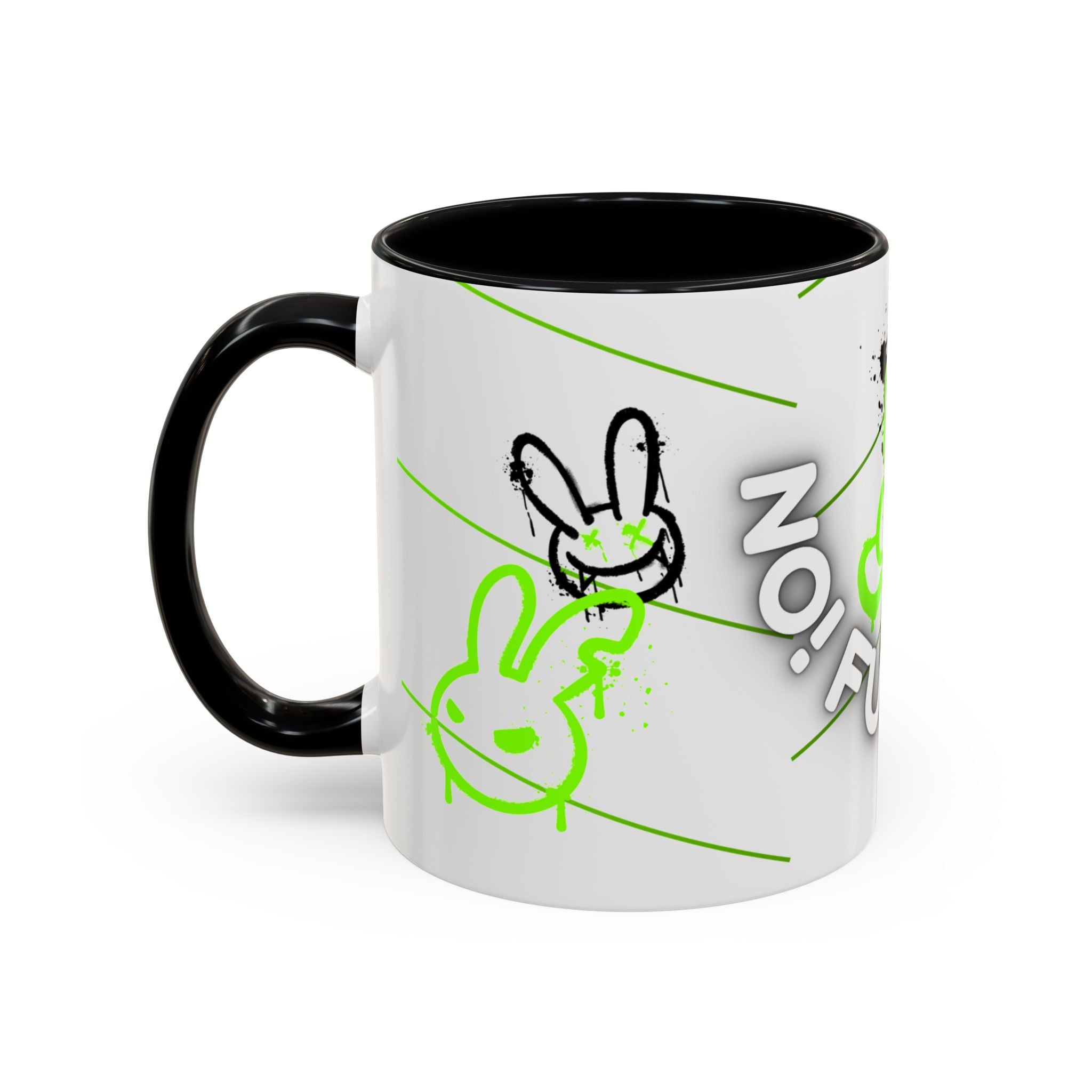 No! Full Stop Mug – Neon Graffiti Bear