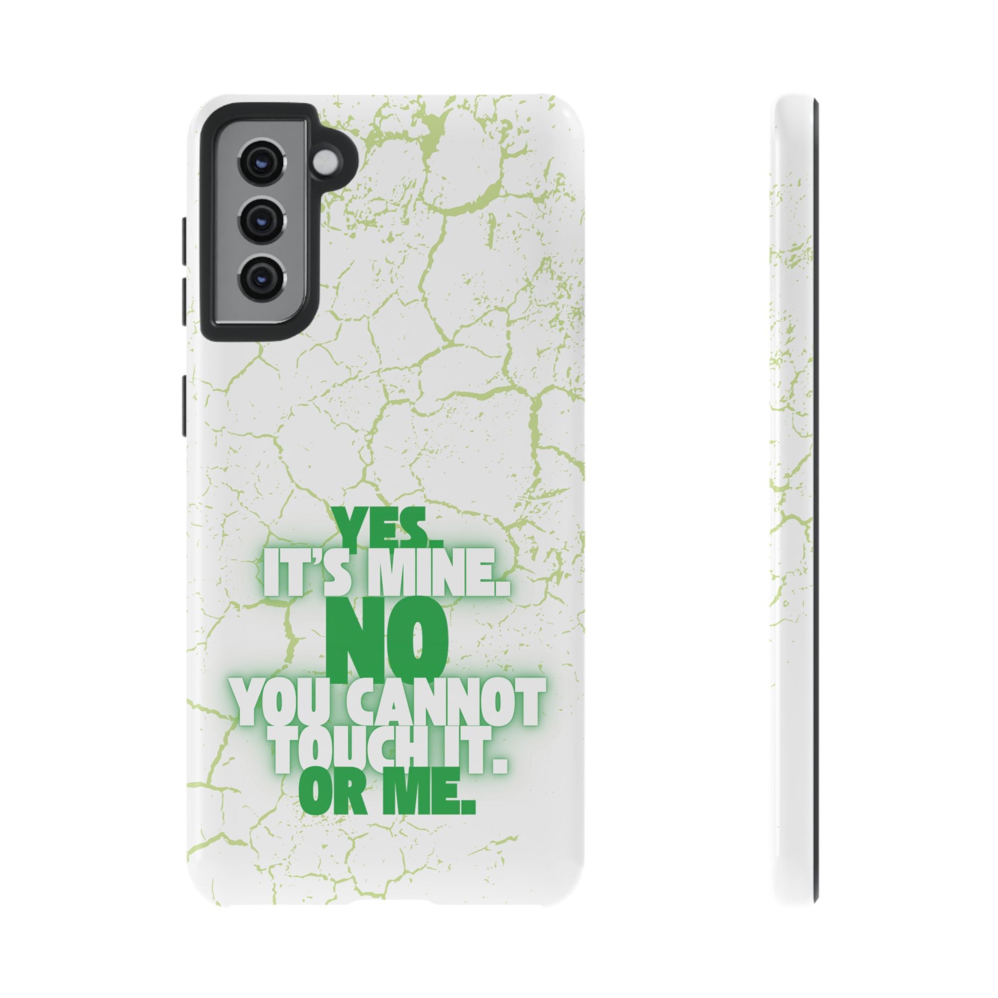 Sassy Quote Marble Crack Phone Case