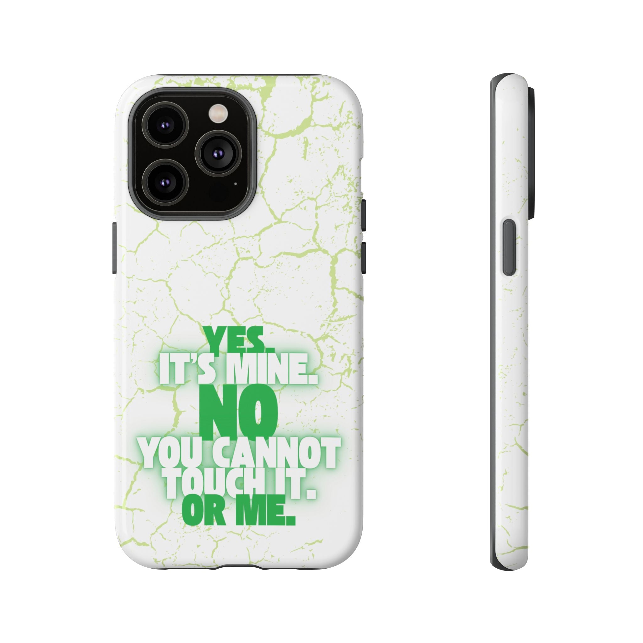 Sassy Quote Marble Crack Phone Case