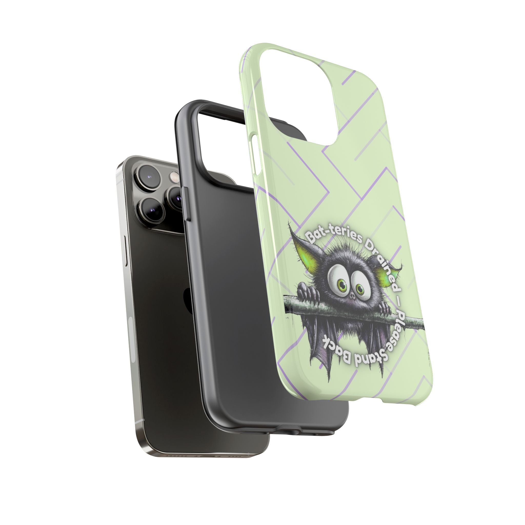 Bat-teries Drained Phone Case – Quirky Bat