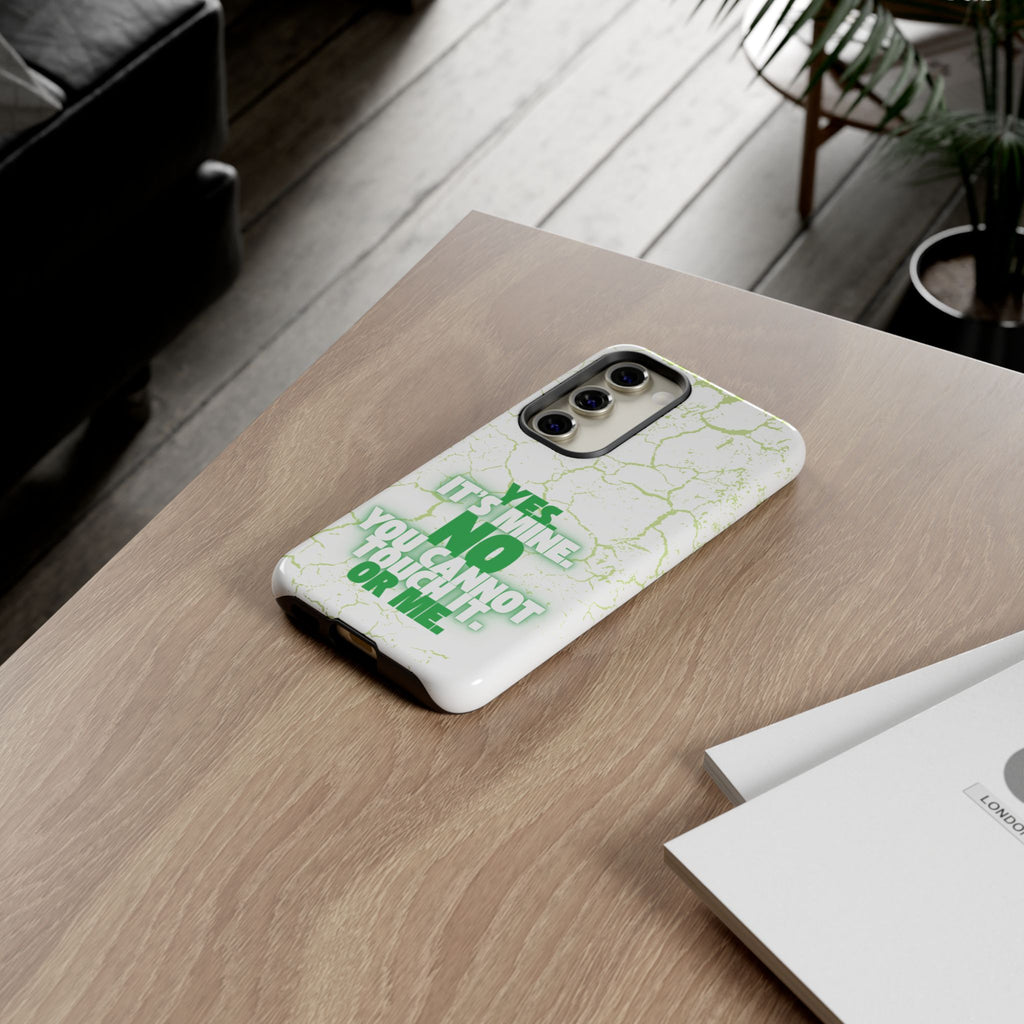 Sassy Quote Marble Crack Phone Case