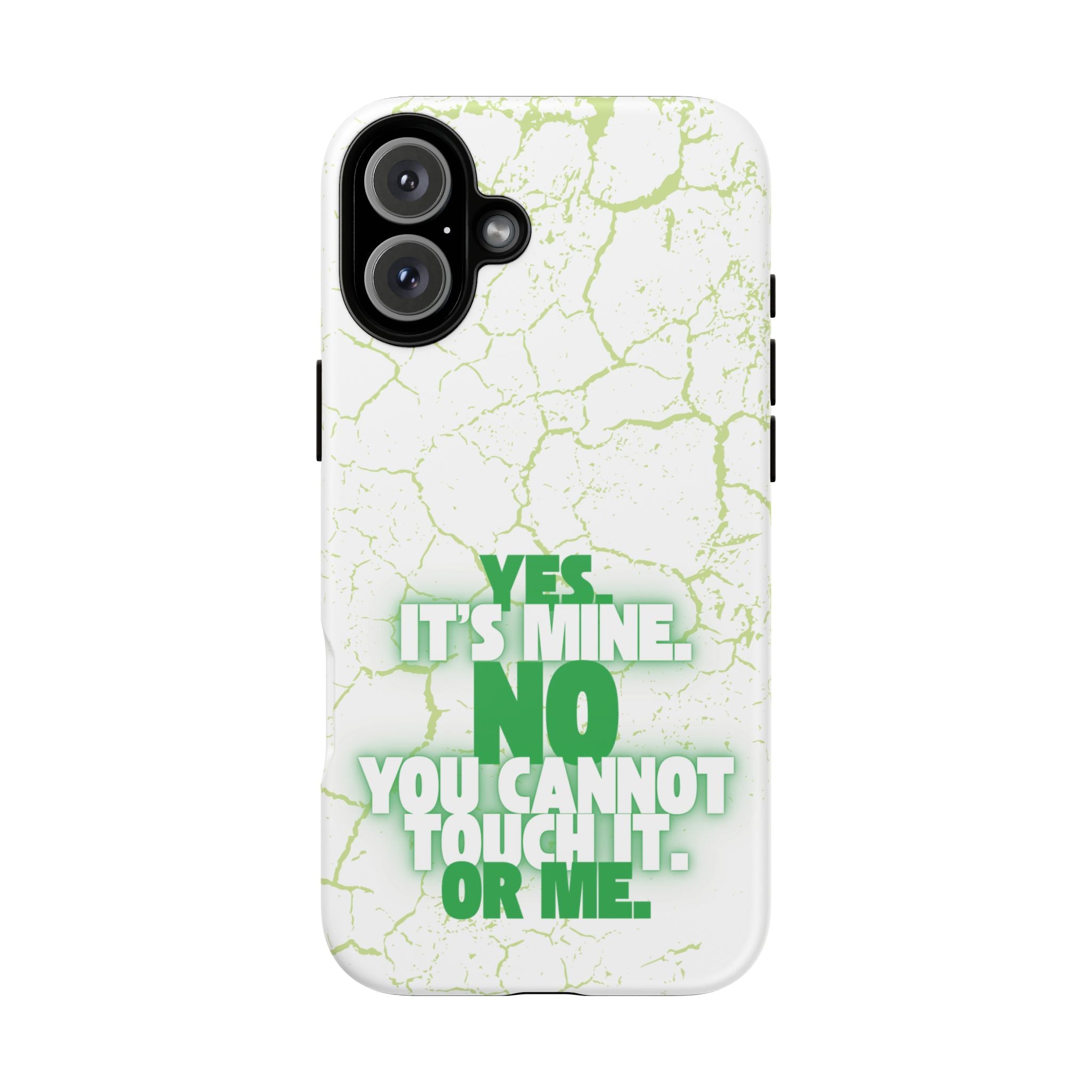 Sassy Quote Marble Crack Phone Case
