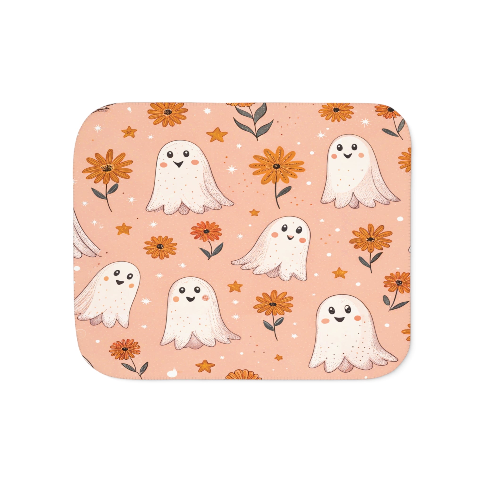 Boo-tiful Ghost Sherpa Blanket – Soft & Seasonal