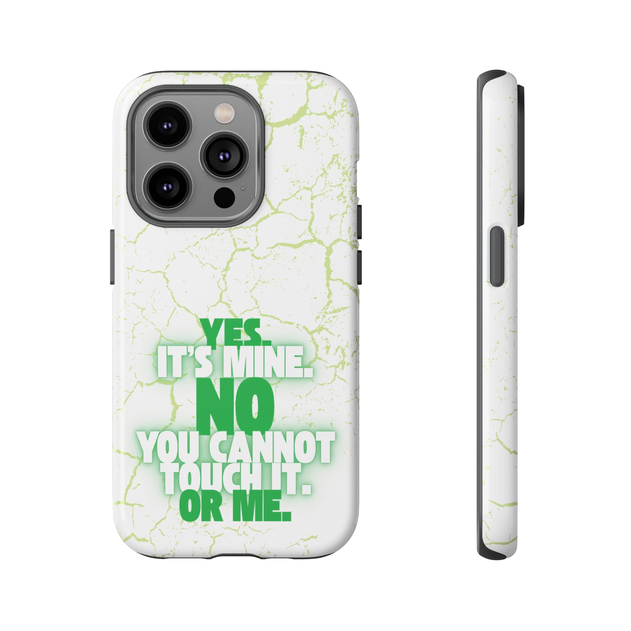 Sassy Quote Marble Crack Phone Case
