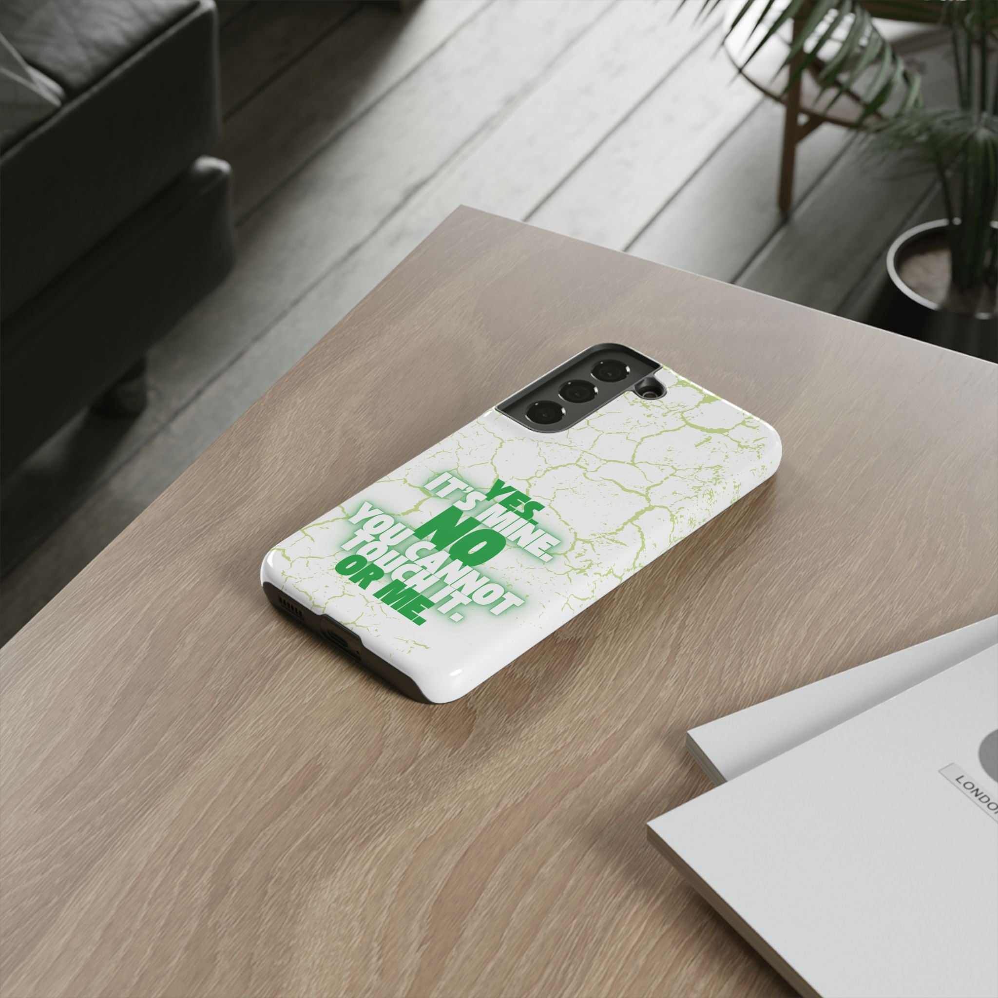 Sassy Quote Marble Crack Phone Case
