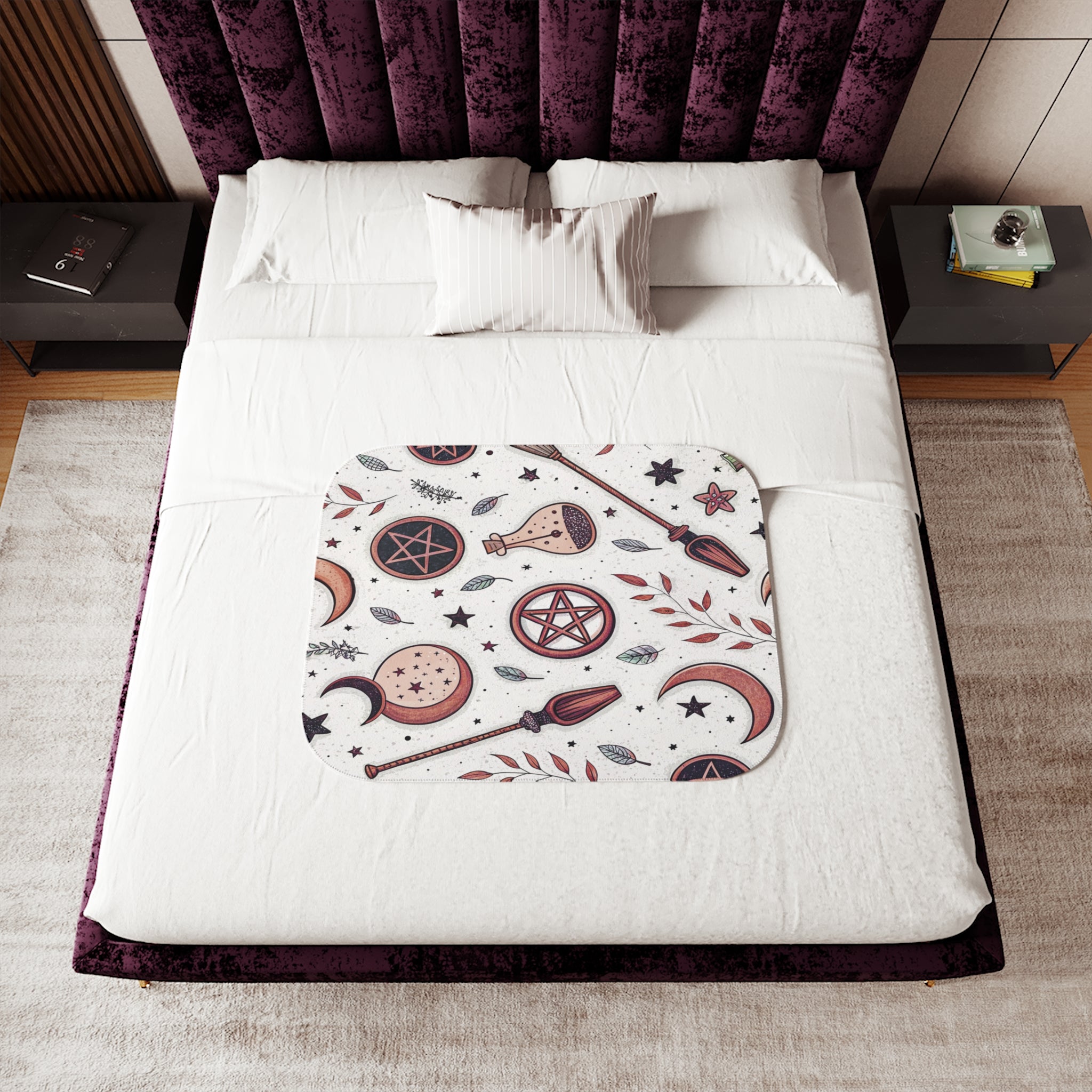 Spellbound Nights Sherpa Blanket – Occult & Cozy
