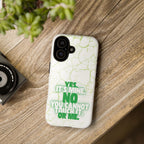 Sassy Quote Marble Crack Phone Case