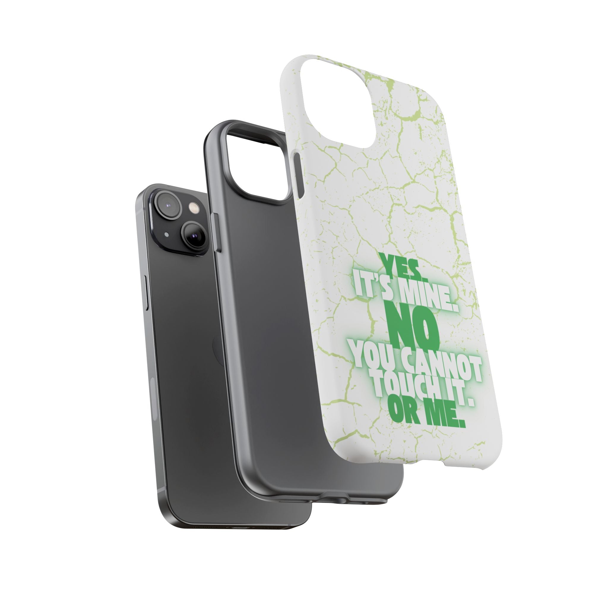 Sassy Quote Marble Crack Phone Case