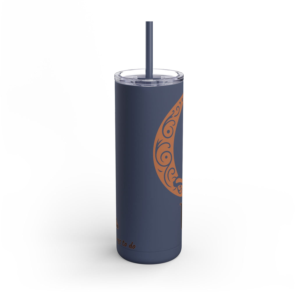 Witch, Please , Skinny Matte Tumbler with Straw (20oz / 600ml)