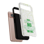 Sassy Quote Marble Crack Phone Case