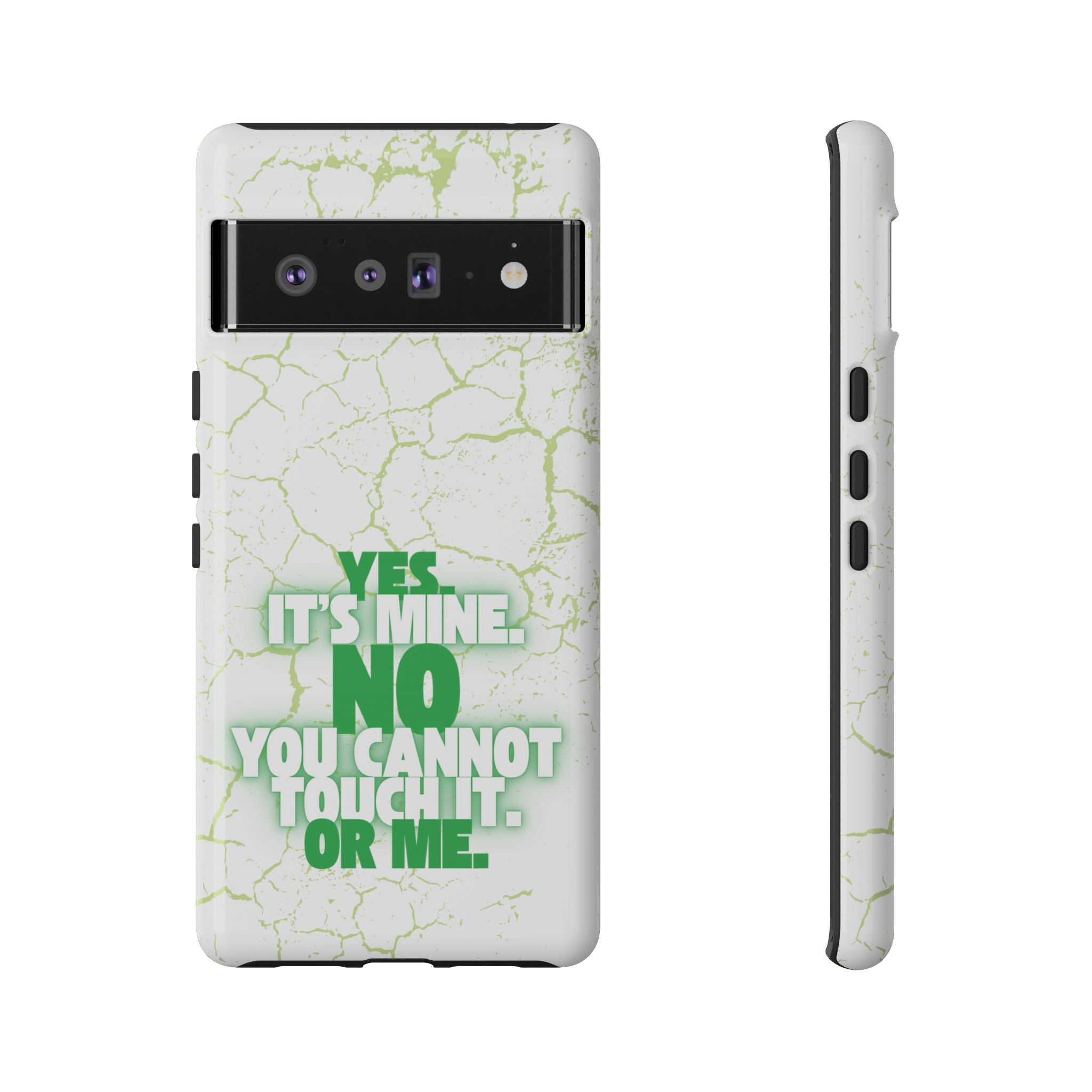 Sassy Quote Marble Crack Phone Case