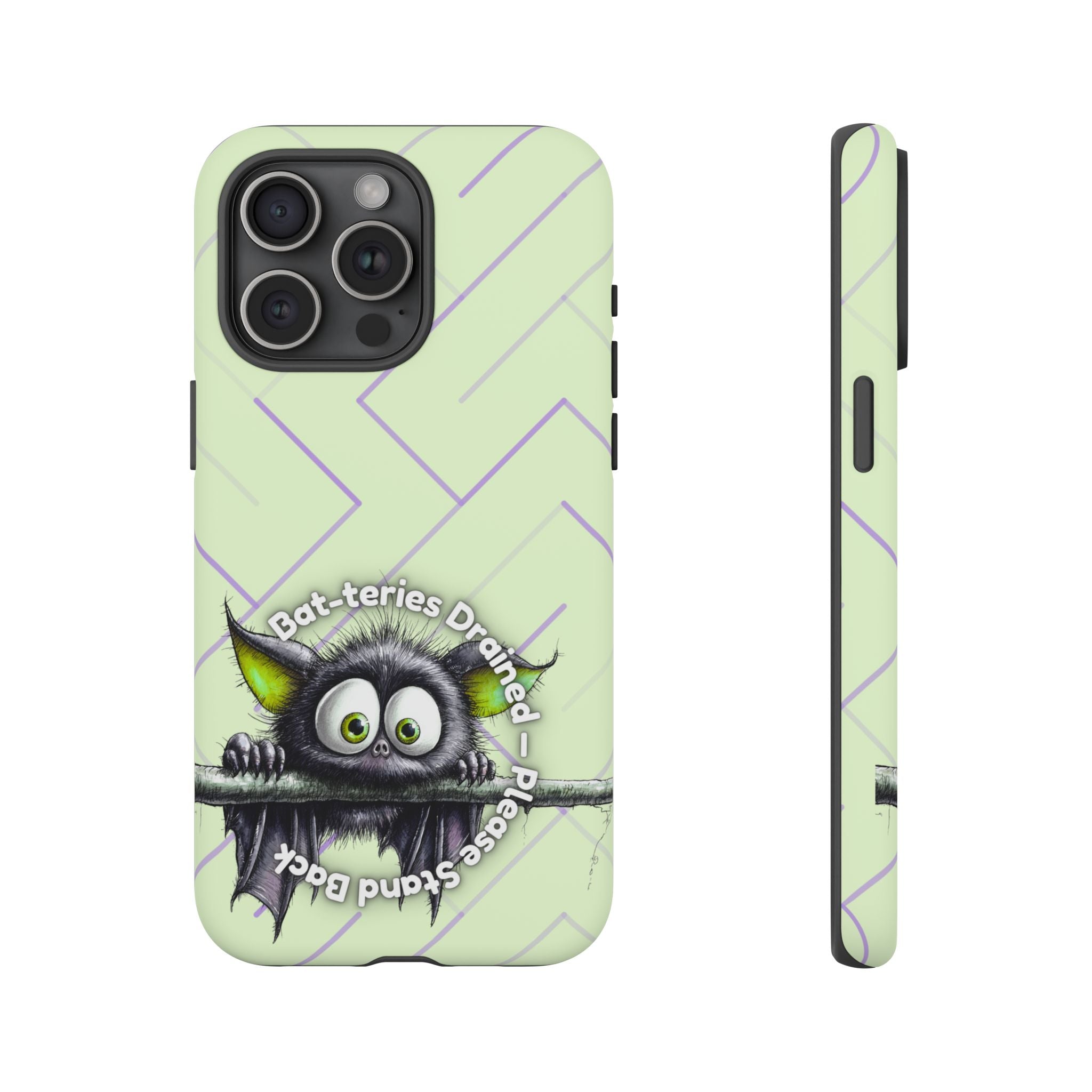 Bat-teries Drained Phone Case – Quirky Bat
