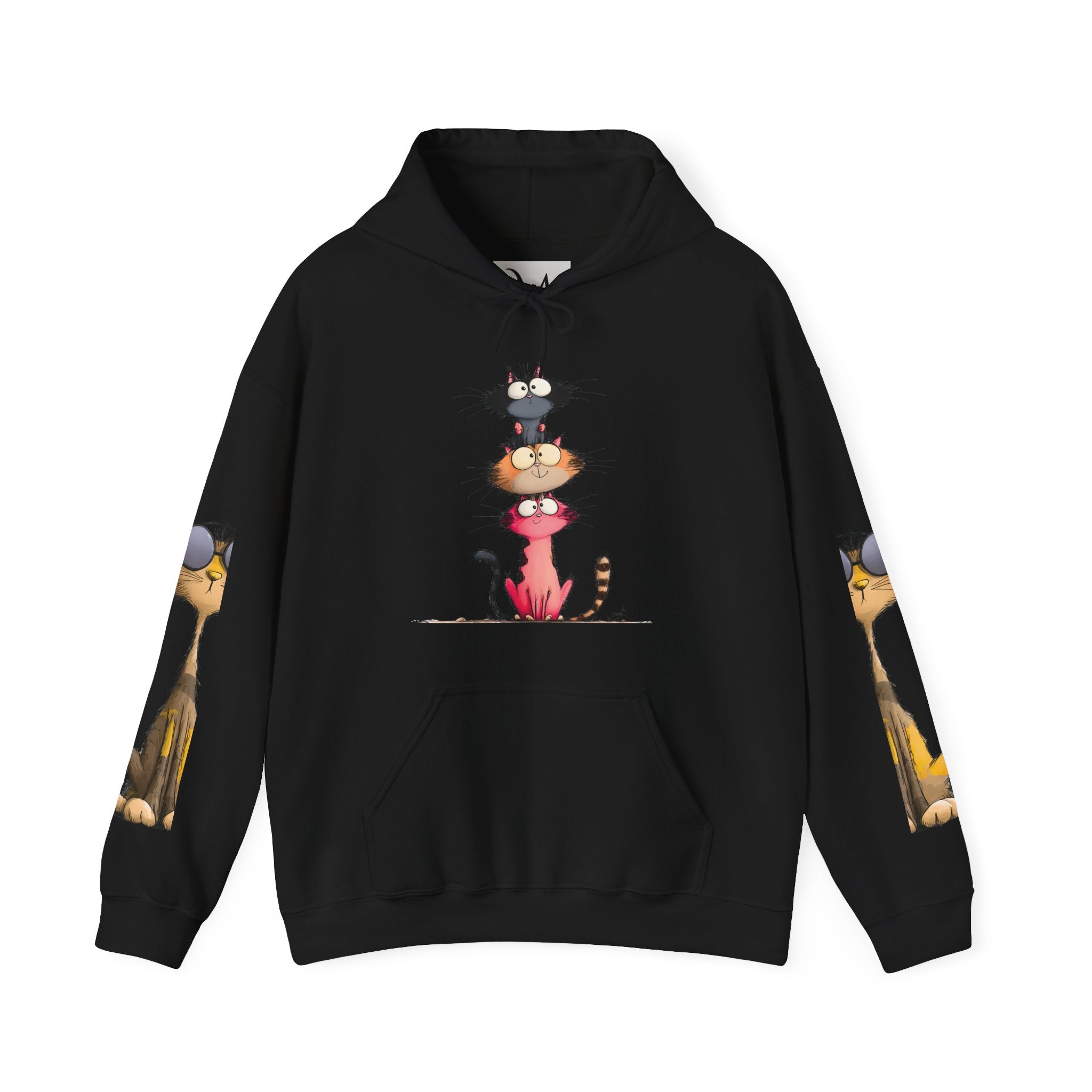 Respect My Wiring Hoodie-Cat Graphic Sweatshirt