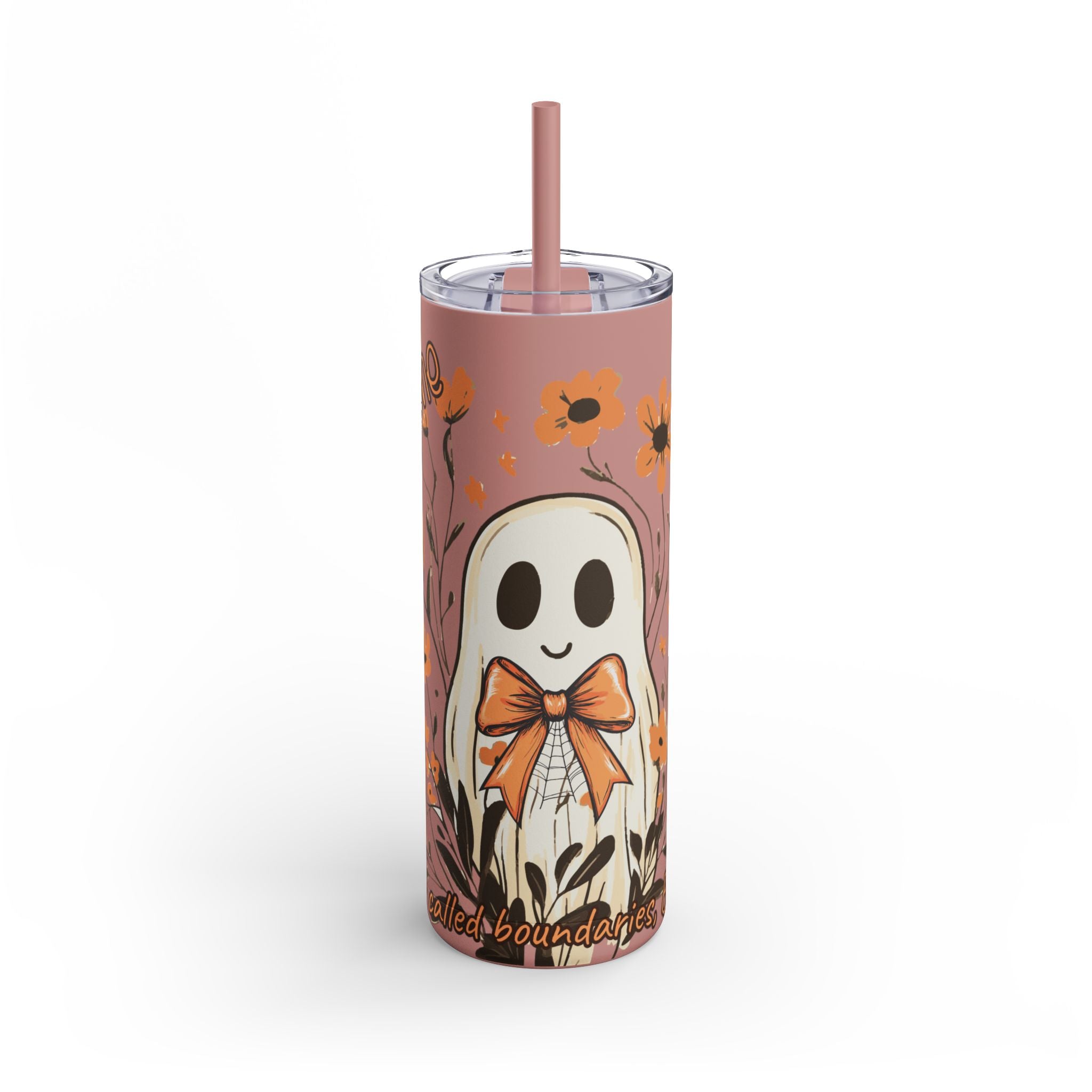 Leaf Me Alone – Limited Edition Fall Ghost Skinny Tumbler (20oz / 600ml)