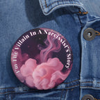 Bold Healing Affirmation Badge – Pink Smoke Design (3in)